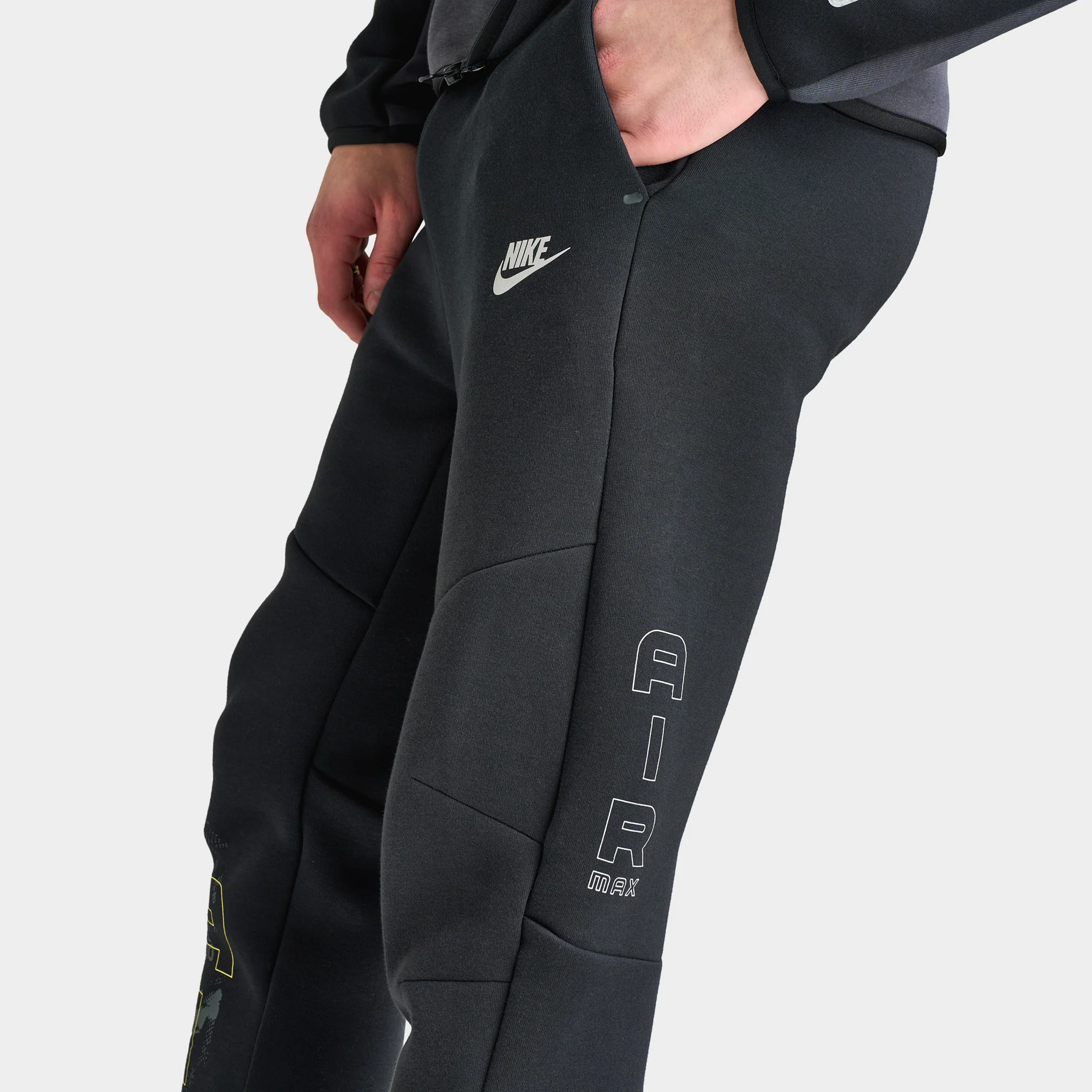 Nike Tech Fleece Jogger MAX 95 Black / Neon Yellow - Image 3
