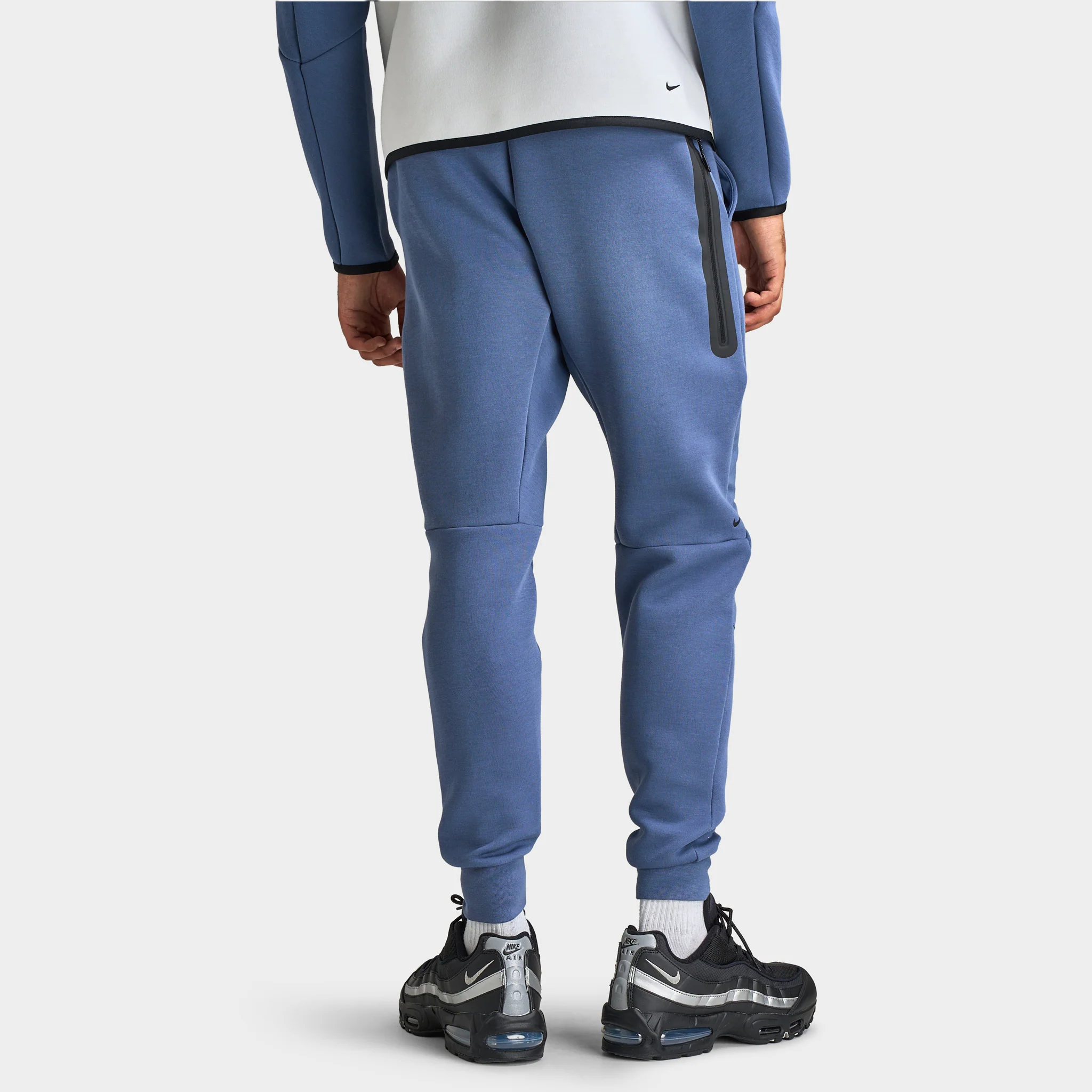 Nike Tech Fleece Joggers Diffused Blue / Bright Crimson - Image 4