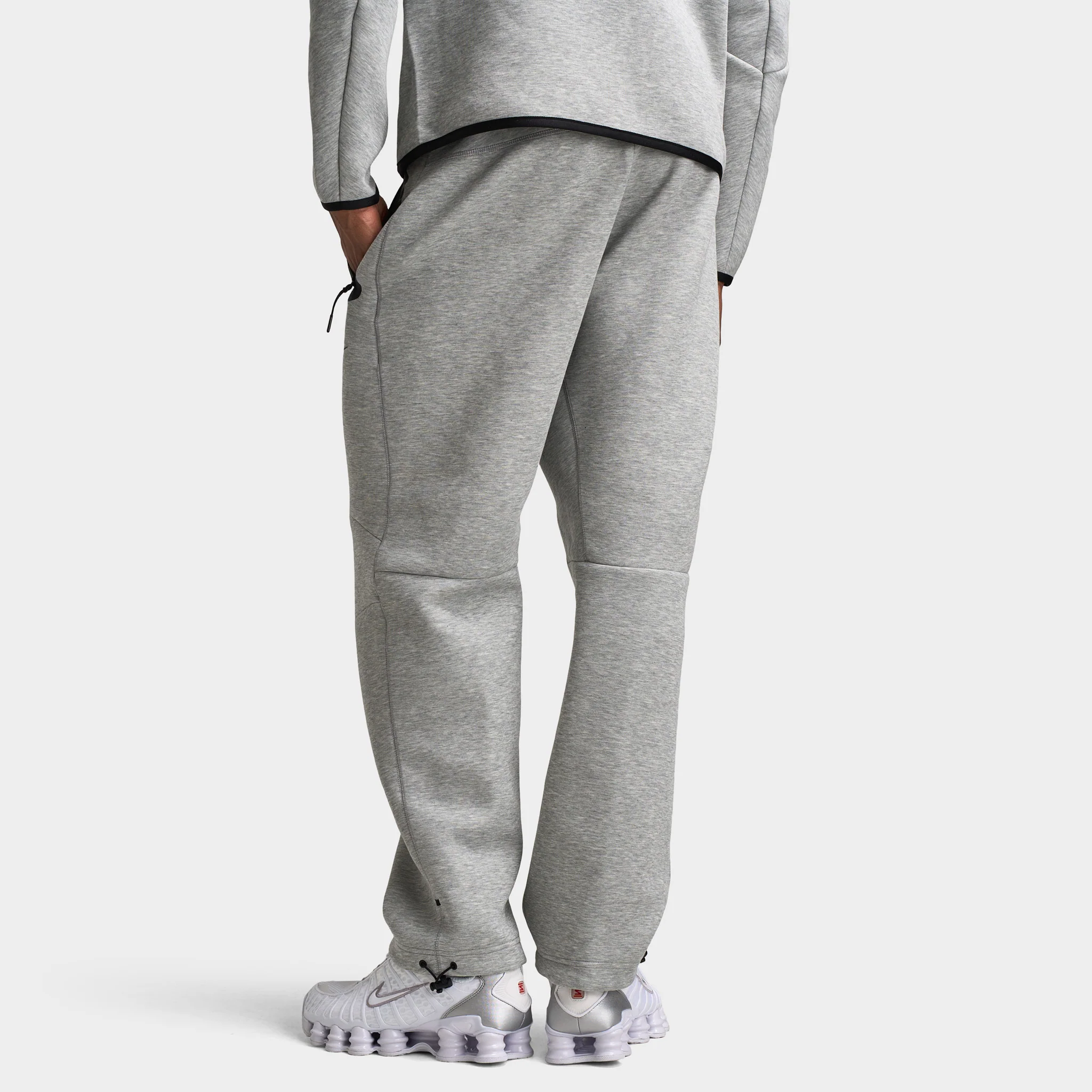 Nike Tech Fleece Open Hem Joggers Dark Heather Grey / Black - Image 2