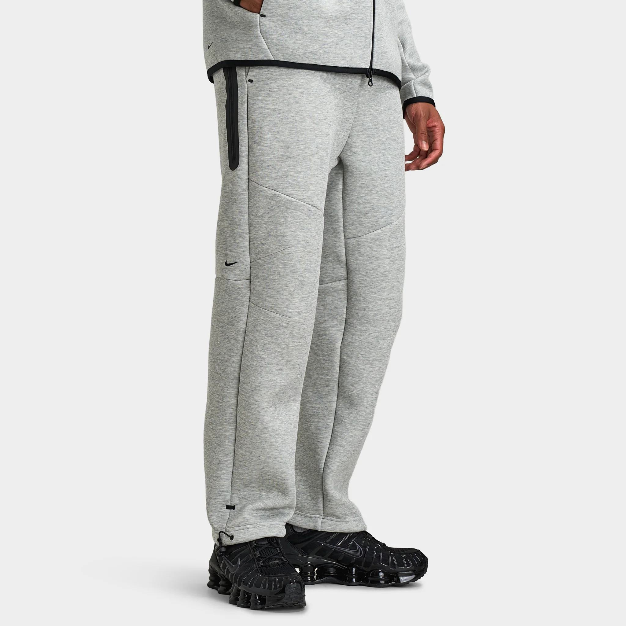 Nike Tech Fleece Open Hem Pants / Grey Heather - Image 4