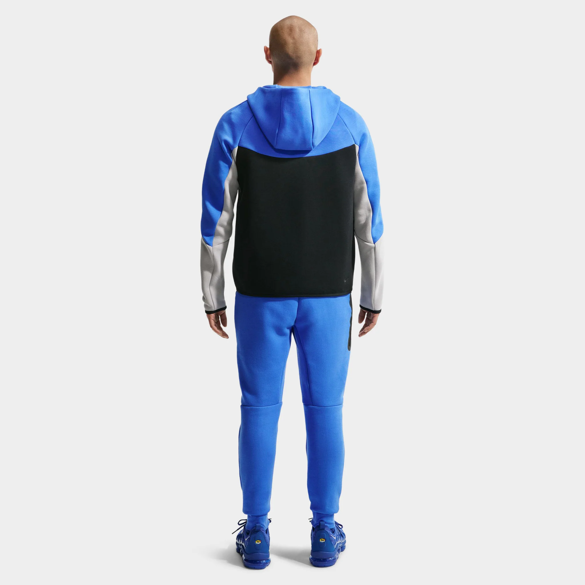 Nike Tech Men's Fleece Windrunner Full-Zip Jacket Blue Crystal / Black / Smoke Grey / Black - Image 2