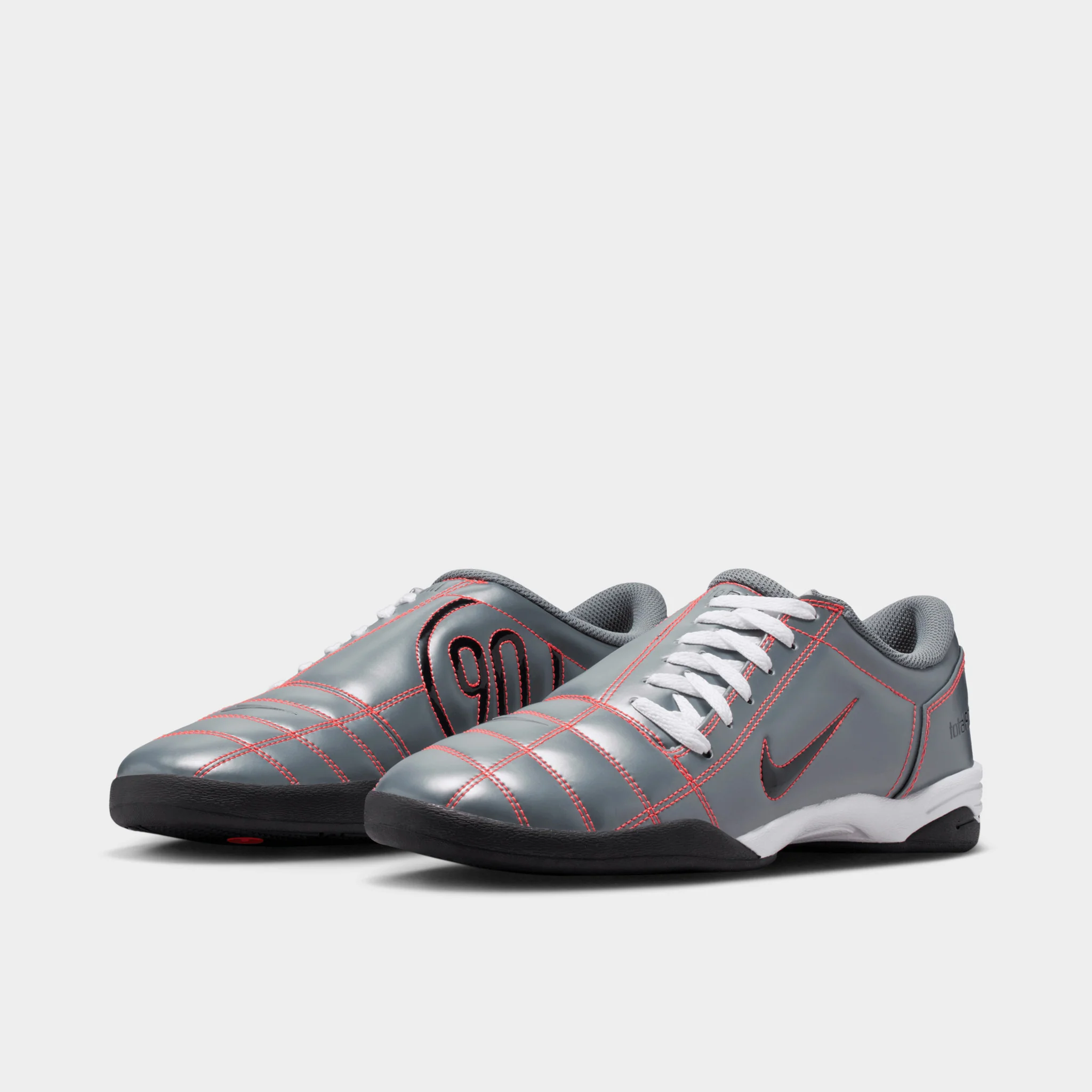 Nike Total 90 Smoke Grey / Black - Bright Crimson - Image 2
