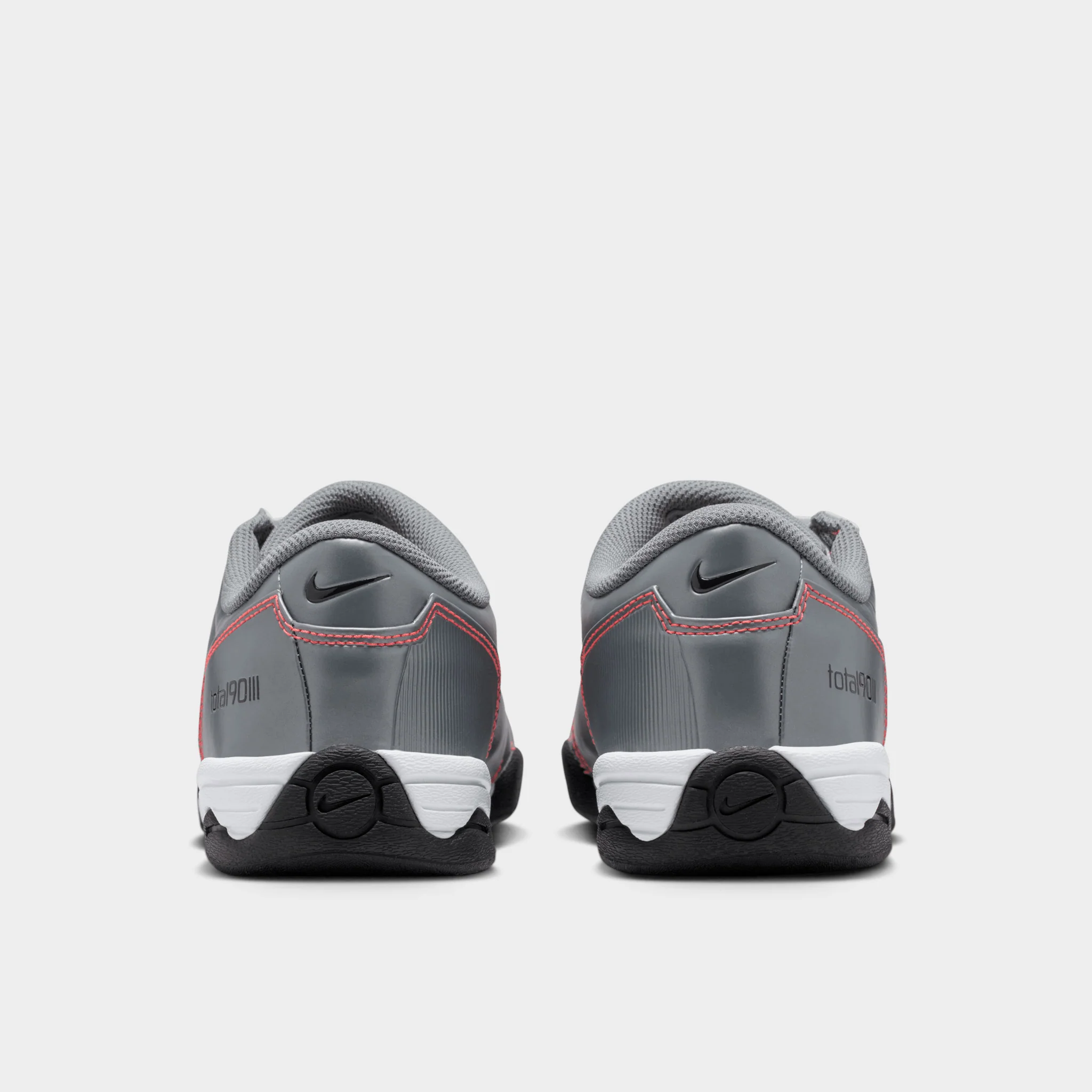 Nike Total 90 Smoke Grey / Black - Bright Crimson - Image 5
