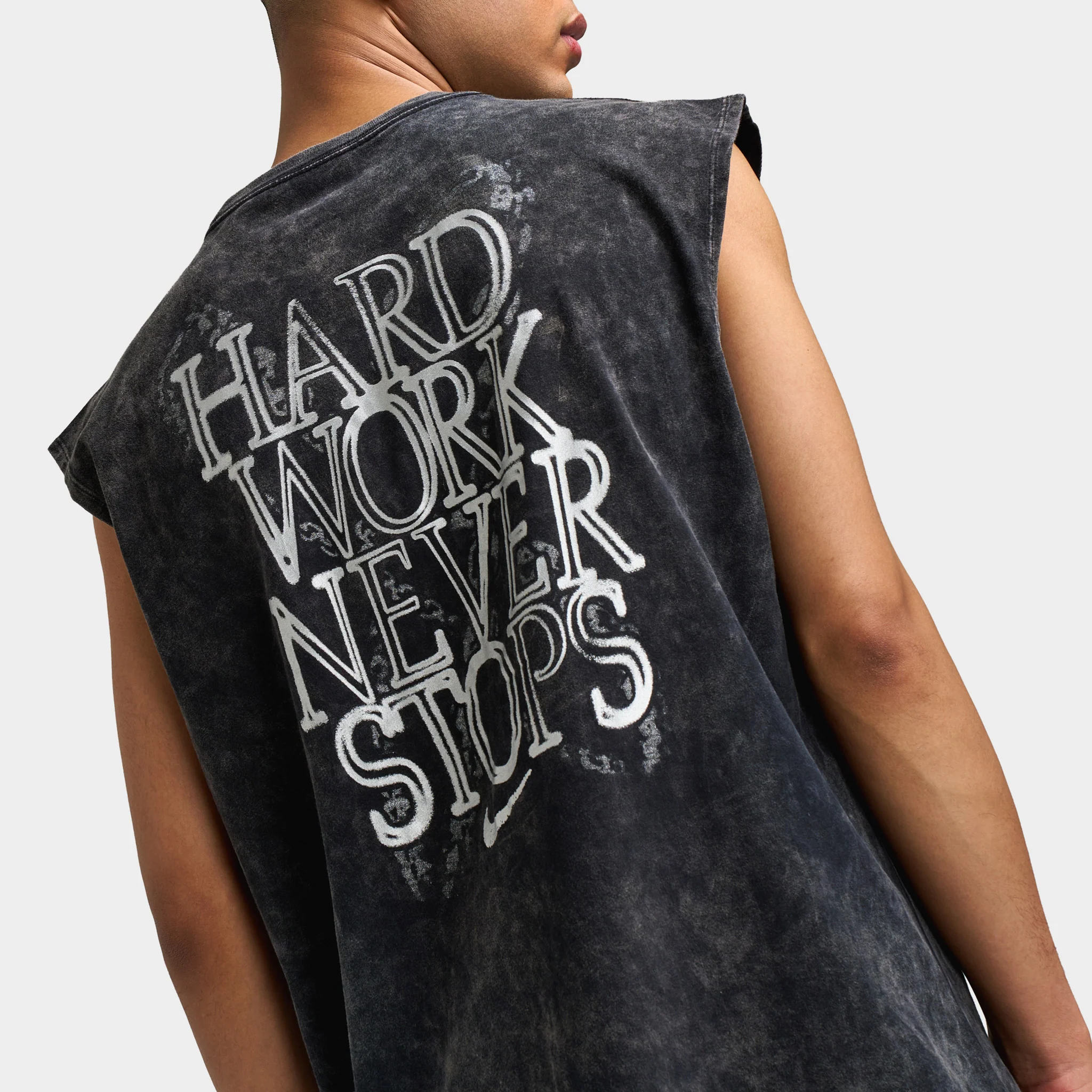 Nike Train Hard Work Graphic Tee / Black - Image 4