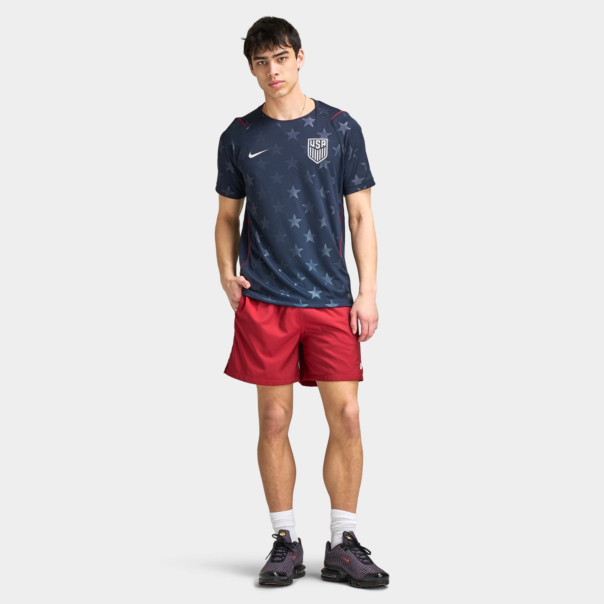 Nike USA Away Jersey Dark Obsidian / Pure Platinum - Image 3