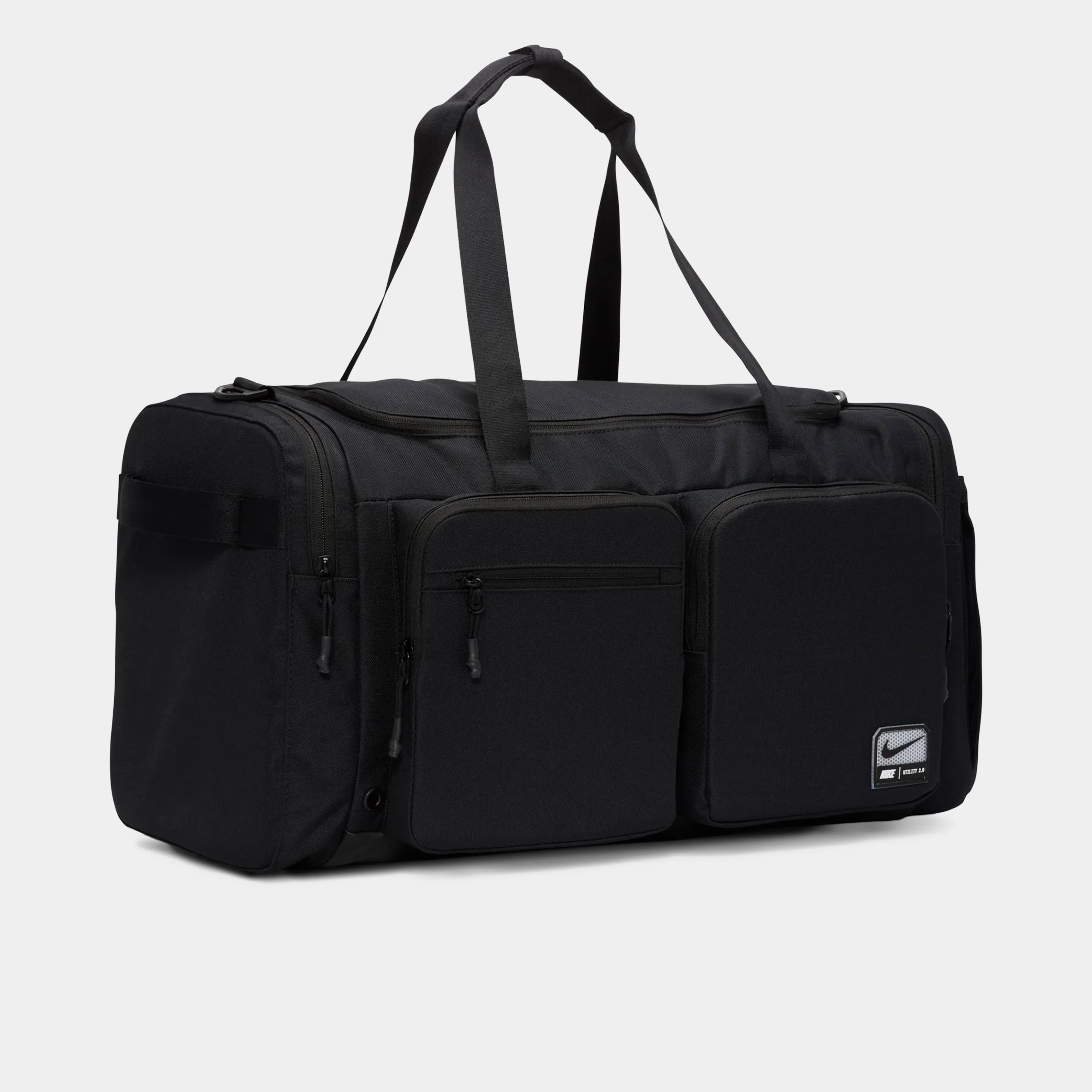 Nike Utility Power 2.0 Duffel Bag Medium (51L) Black / Black - White - Image 6