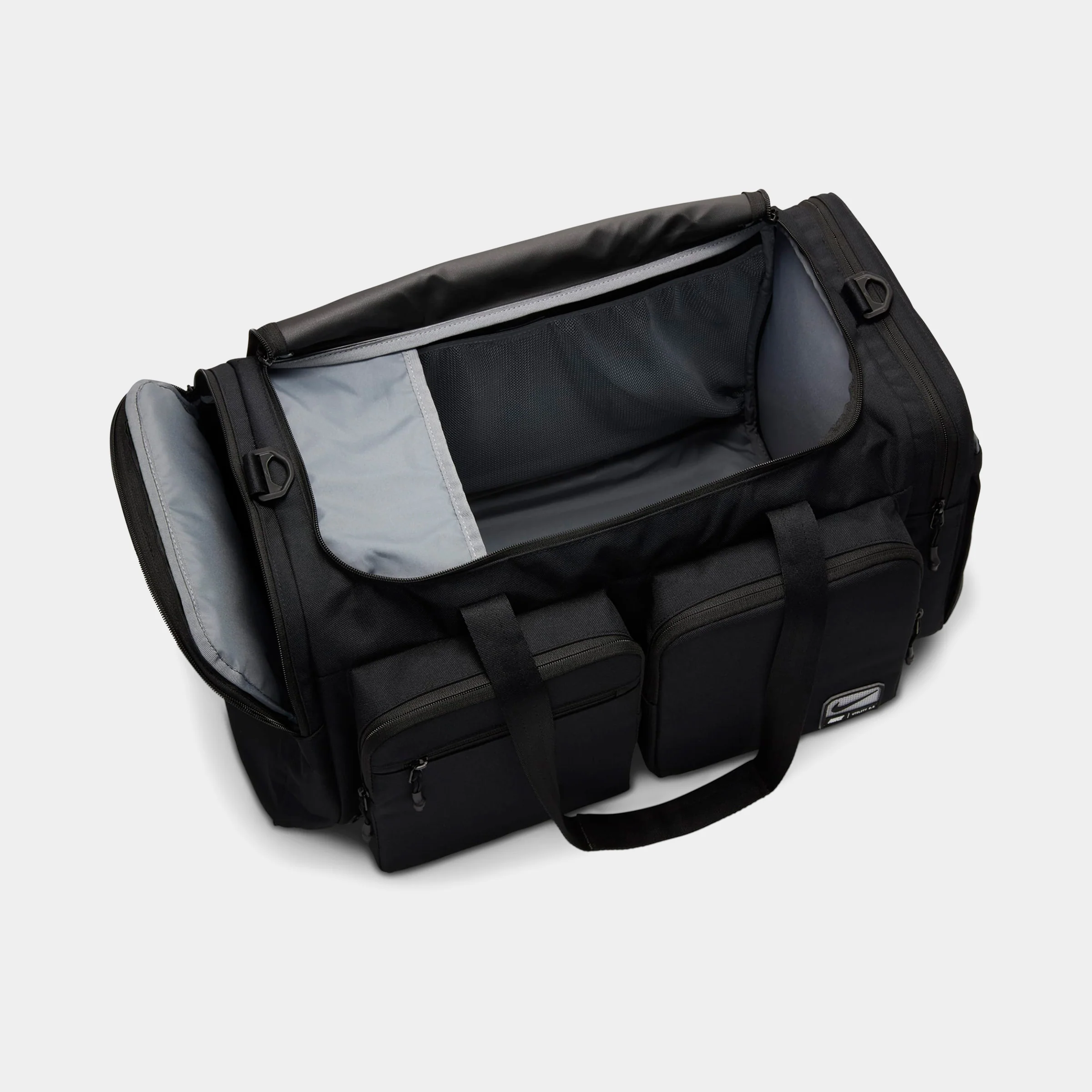 Nike Utility Power 2.0 Duffel Bag Medium (51L) Black / Black - White - Image 9