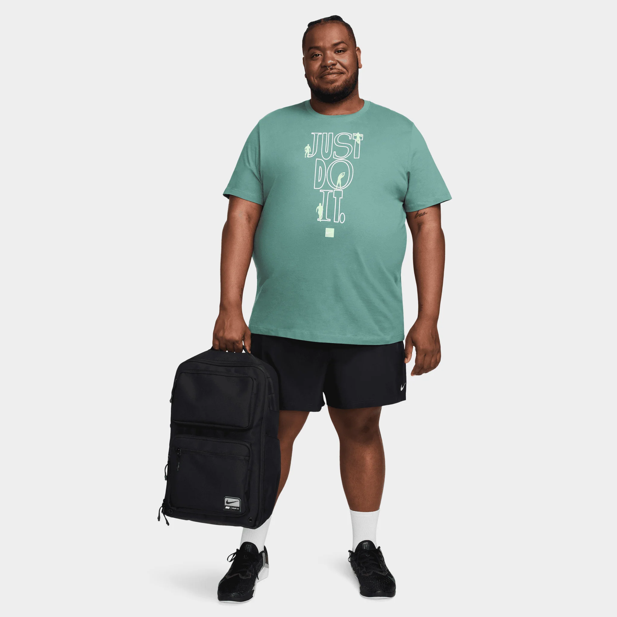 Nike Utility Speed Backpack (27L) Black / Black - White - Image 8