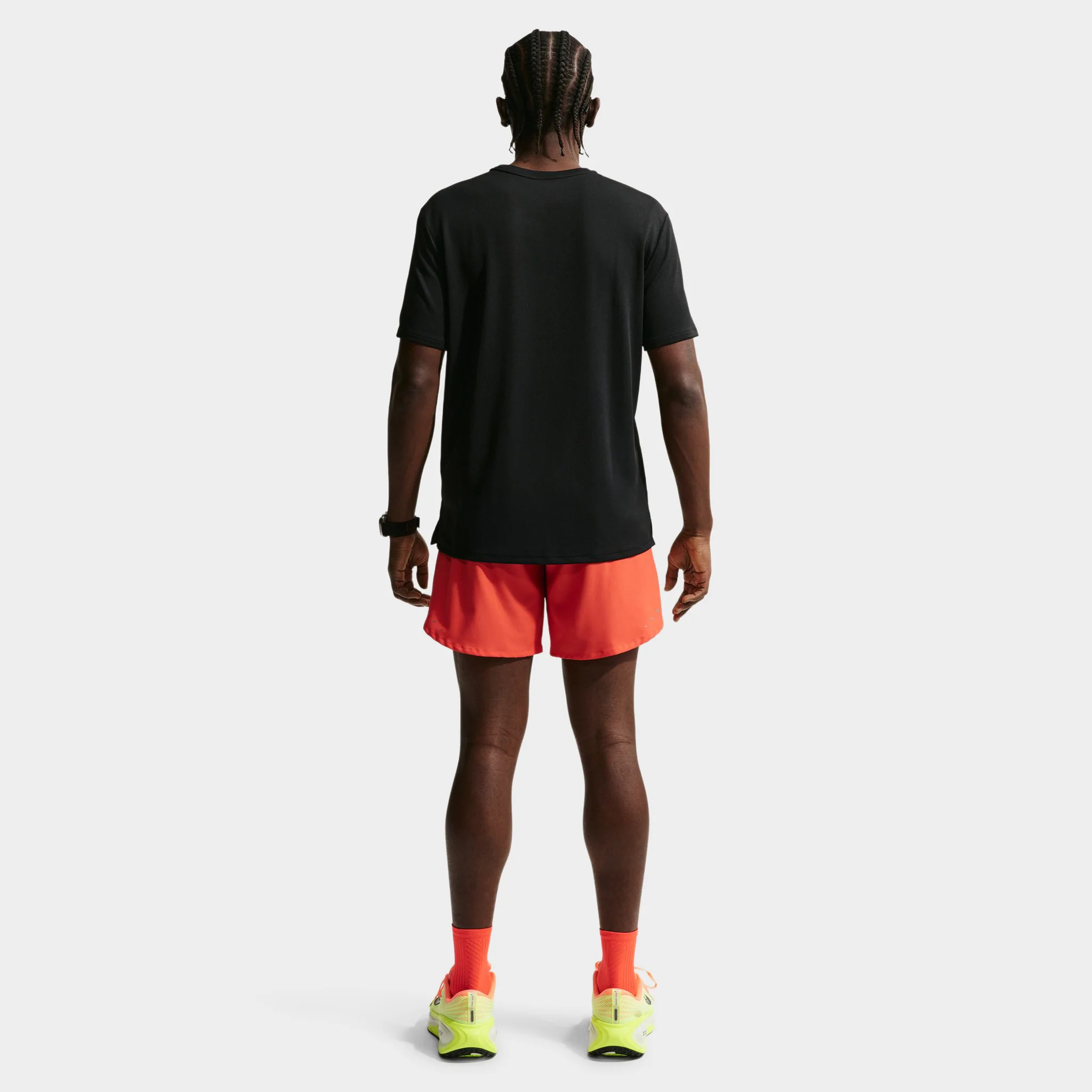 Nike UV Miler Basic T-Shirt Black / Reflective Silver - Image 2
