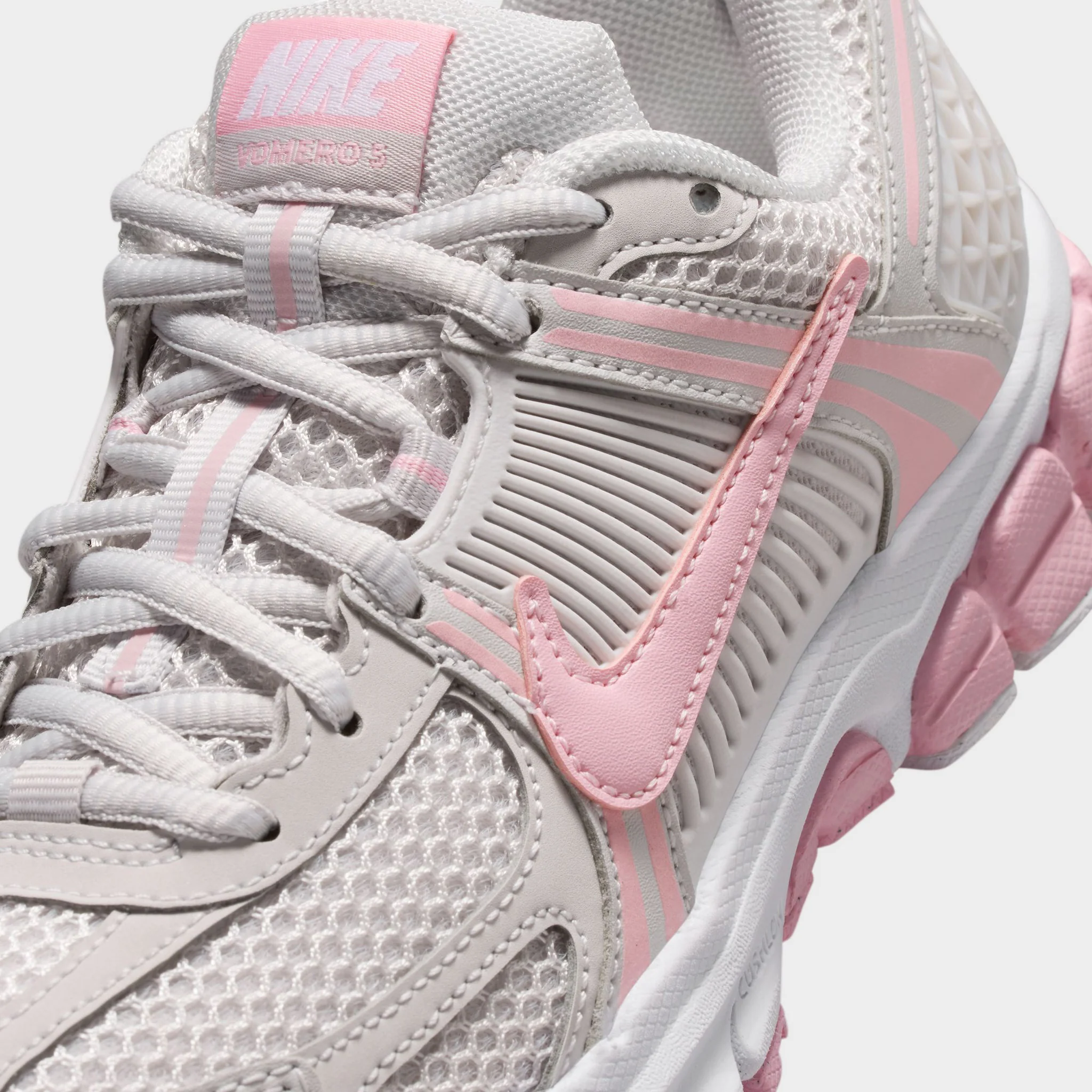 Nike Vomero 5 GS Vast Grey / Medium Soft Pink - White - Image 3