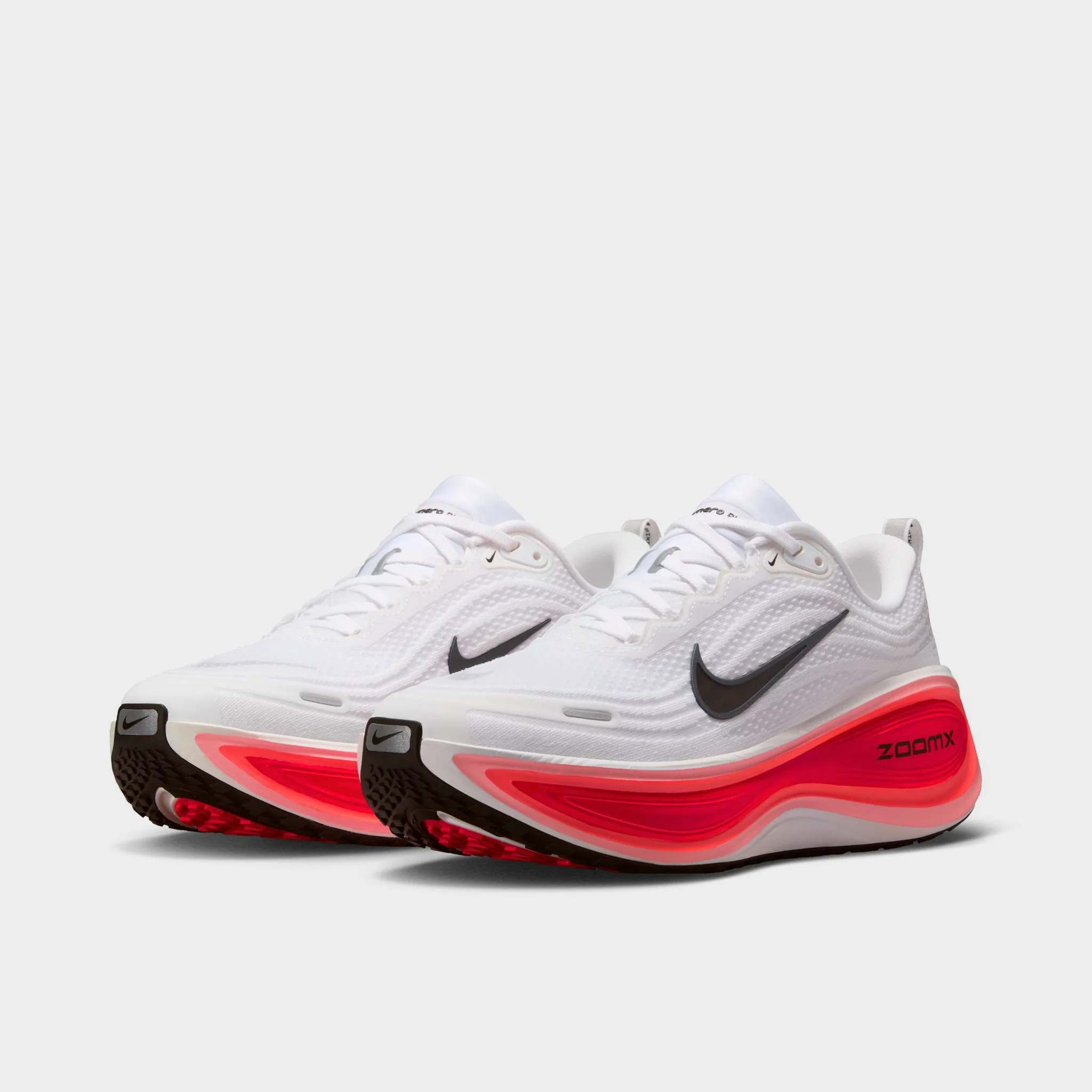 Nike Vomero Plus White / Black - Bright Crimson - Image 2