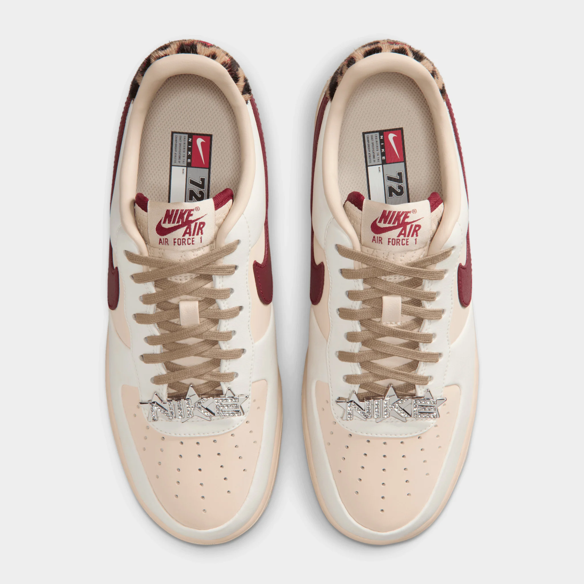 Nike Women's Air Force 1 '07 Pearl White / Team Red - Pearl  White - Image 5