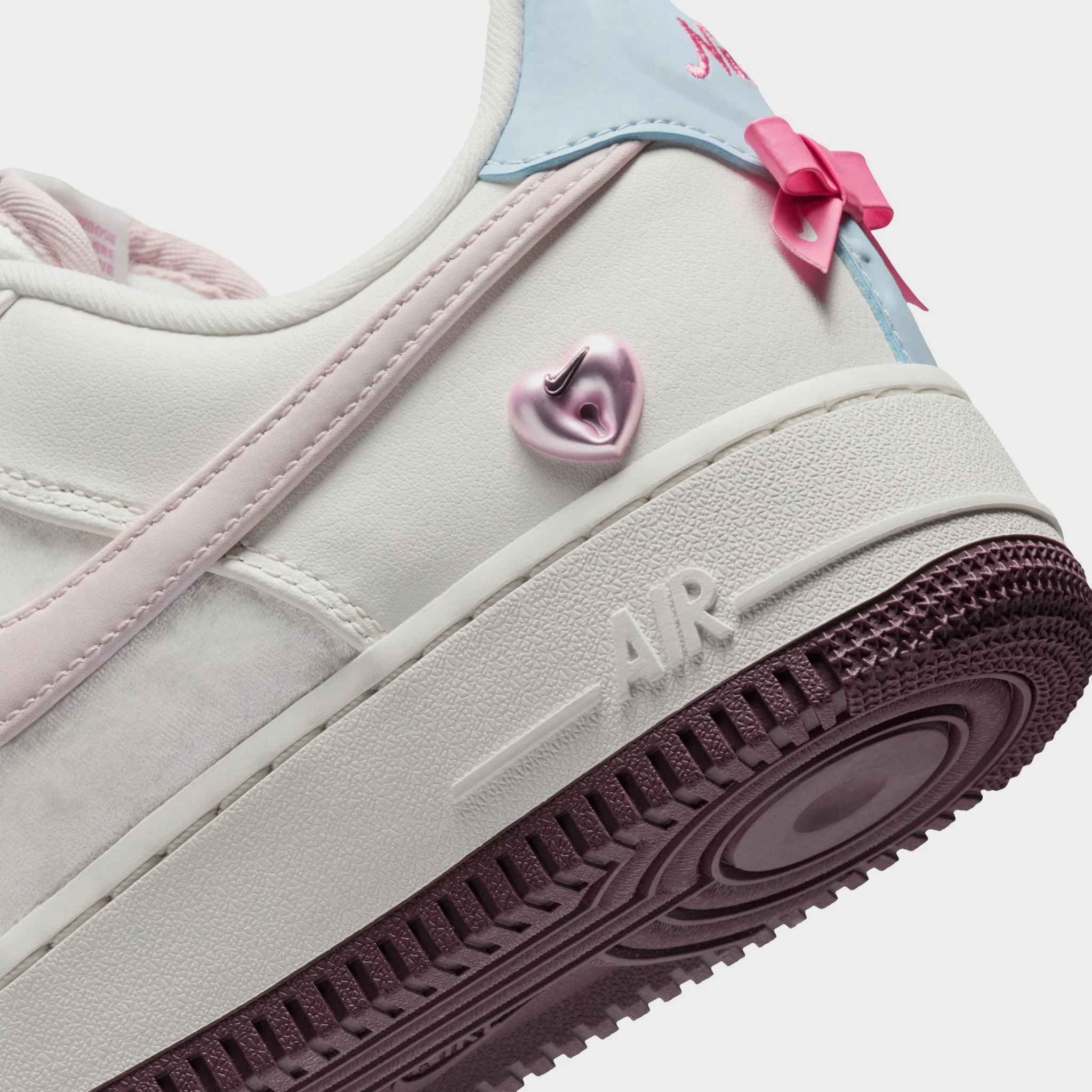Nike Women's Air Force 1 '07 Sail / Silt Red - Sail - Image 5