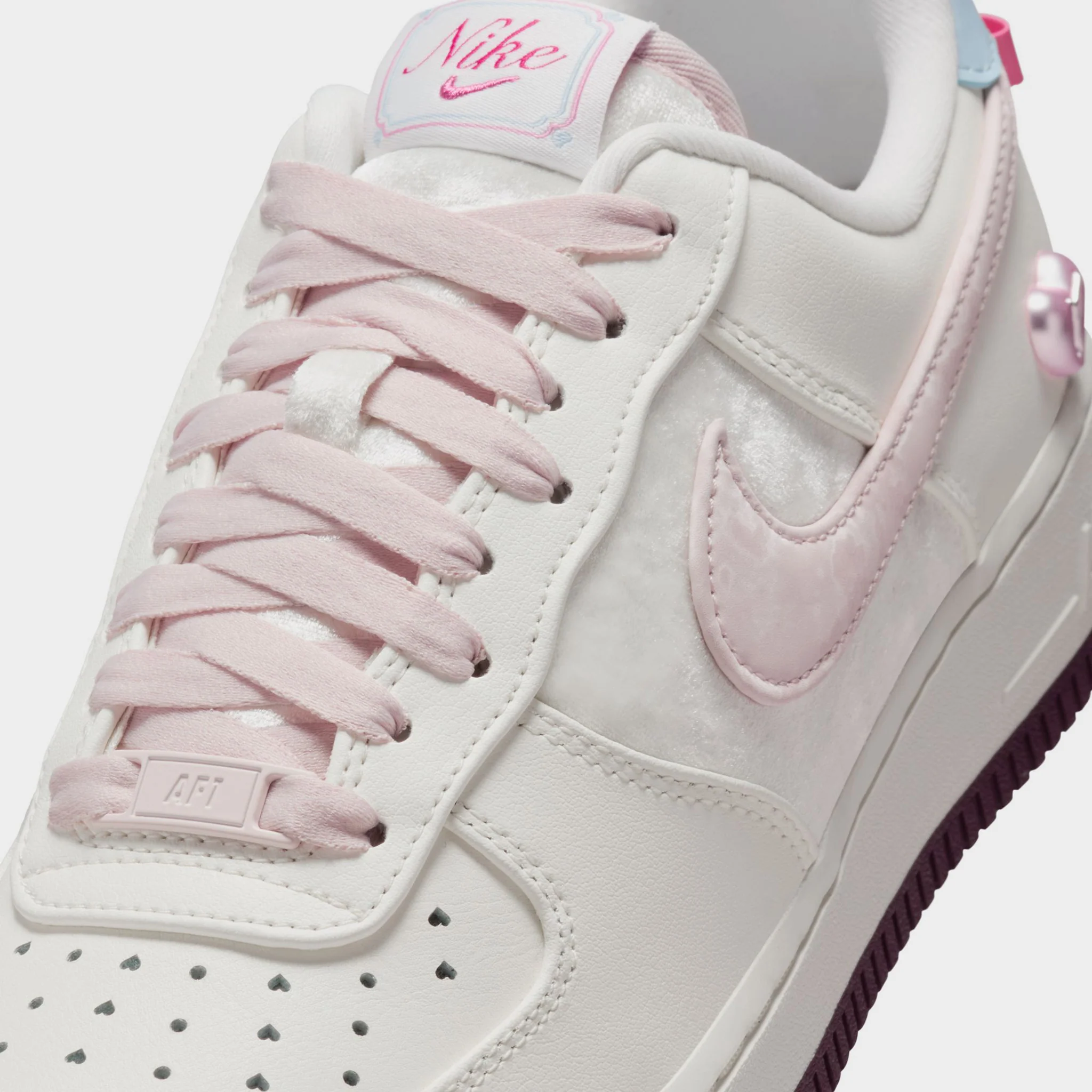 Nike Women's Air Force 1 '07 Sail / Silt Red - Sail - Image 9