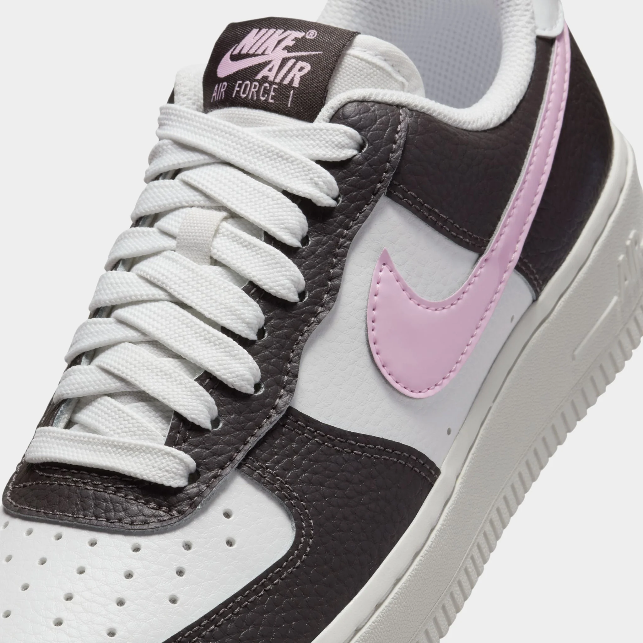 Nike Women's Air Force 1 '07 Summit White / Pink Foam - Medium Ash - Image 3