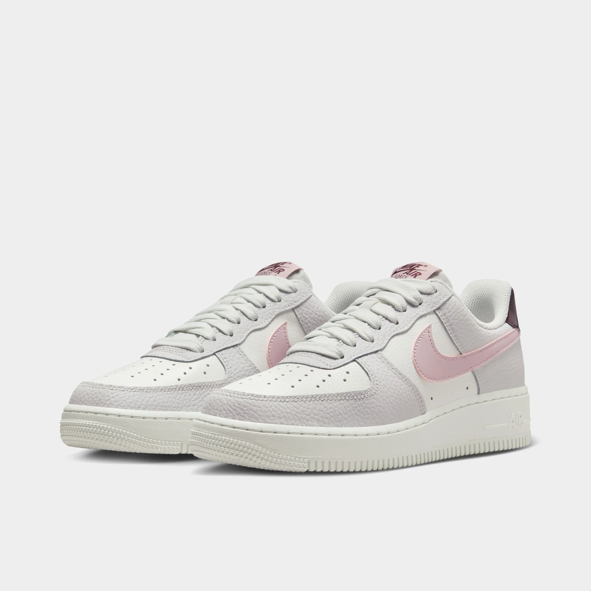 Nike Women's Air Force 1 '07 Summit White / Plum Chalk - Vast Grey - Image 2