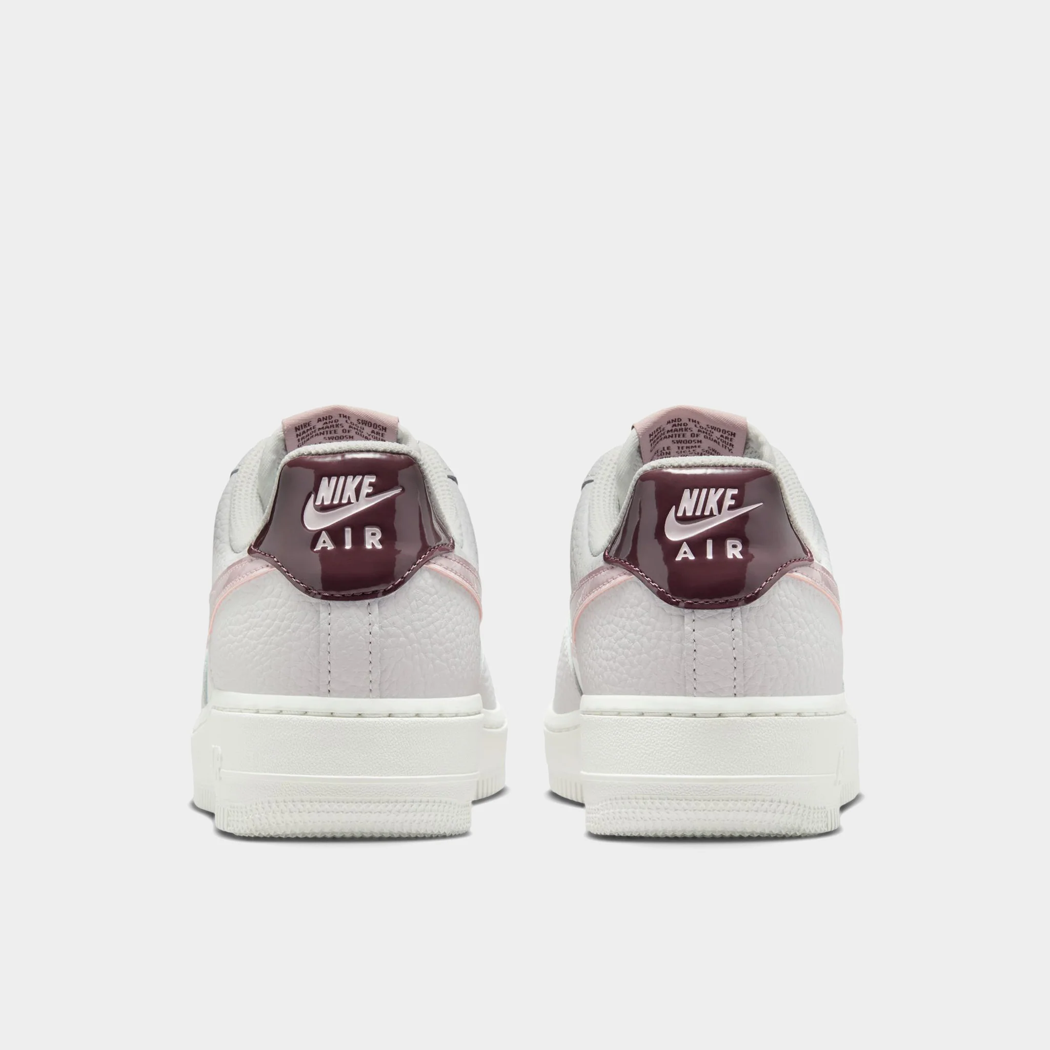 Nike Women's Air Force 1 '07 Summit White / Plum Chalk - Vast Grey - Image 5