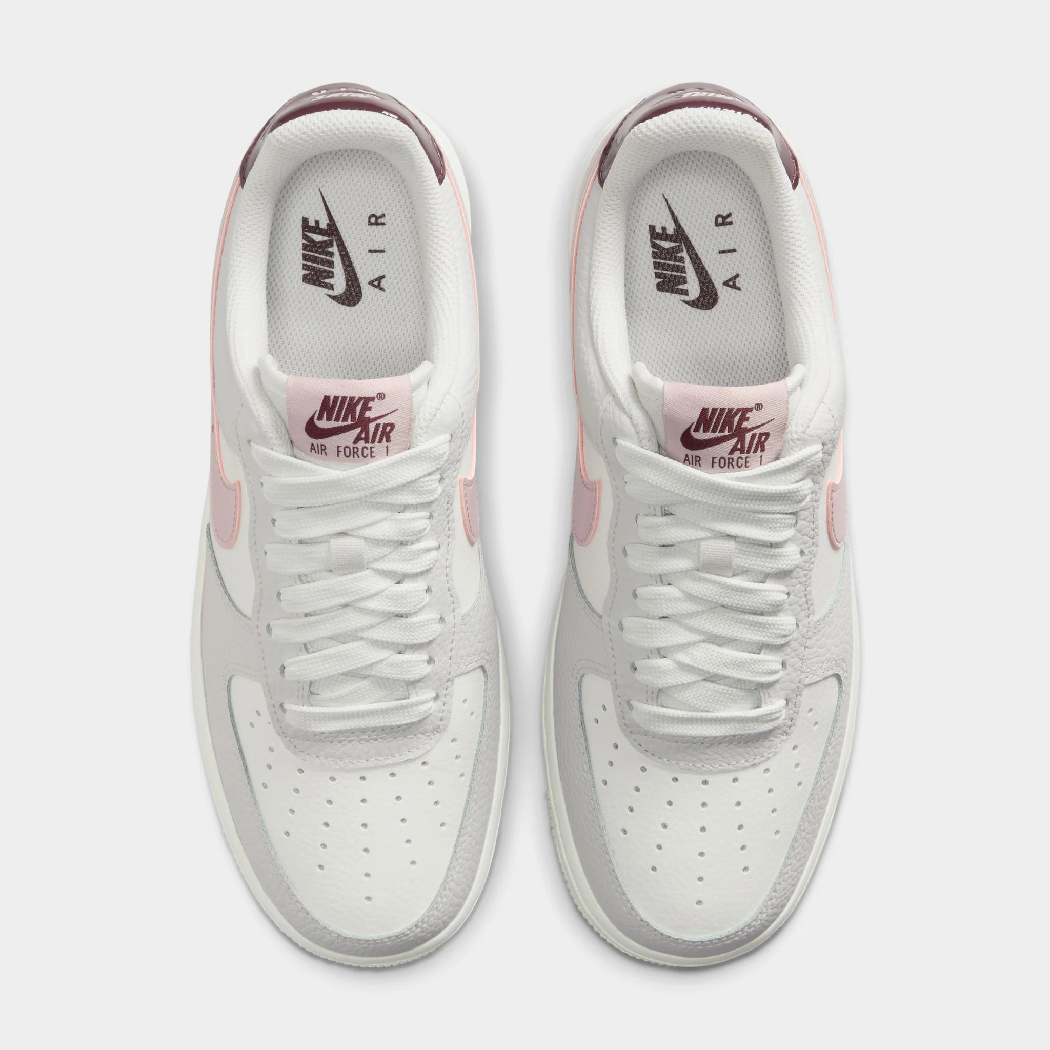 Nike Women's Air Force 1 '07 Summit White / Plum Chalk - Vast Grey - Image 6