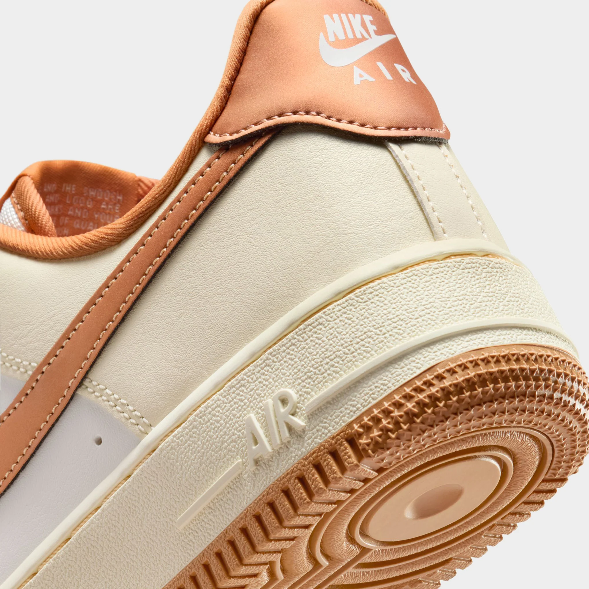 Nike Women's Air Force 1 Coconut Milk / Metallic Copper - Sail - Image 4