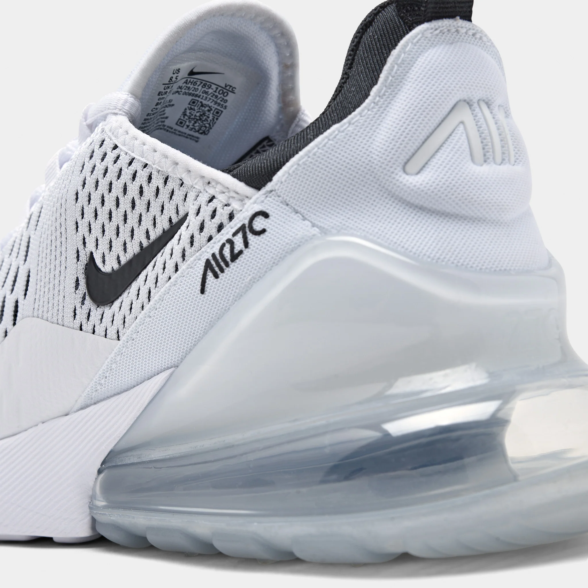 Nike Women's Air Max 270 White / Black - White - Image 3
