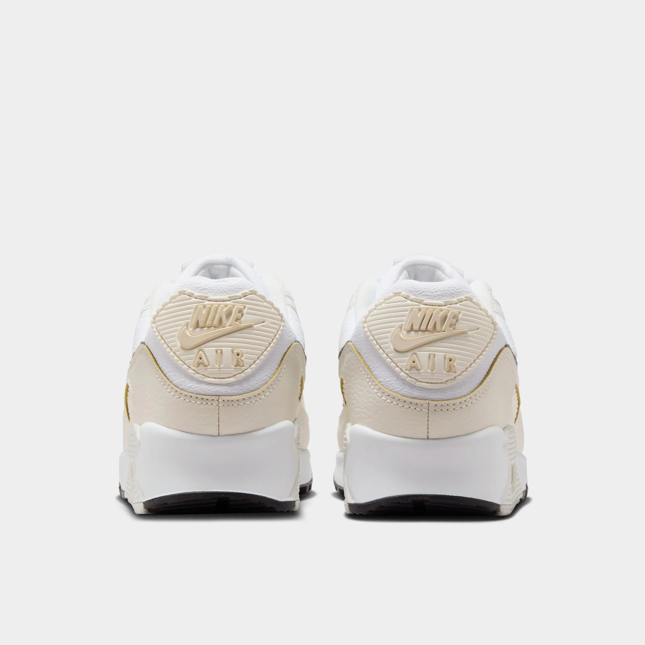 Nike Women's Air Max 90 White / Flat Pewter - Light Orewood Brown - Image 4