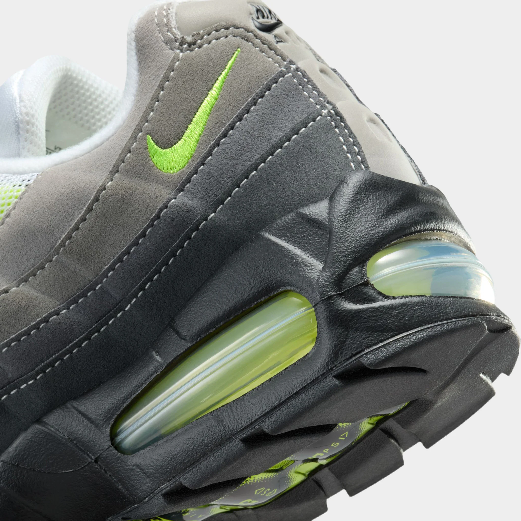 Nike Women's Air Max 95 OG Black / Neon Yellow - Anthracite - Image 3