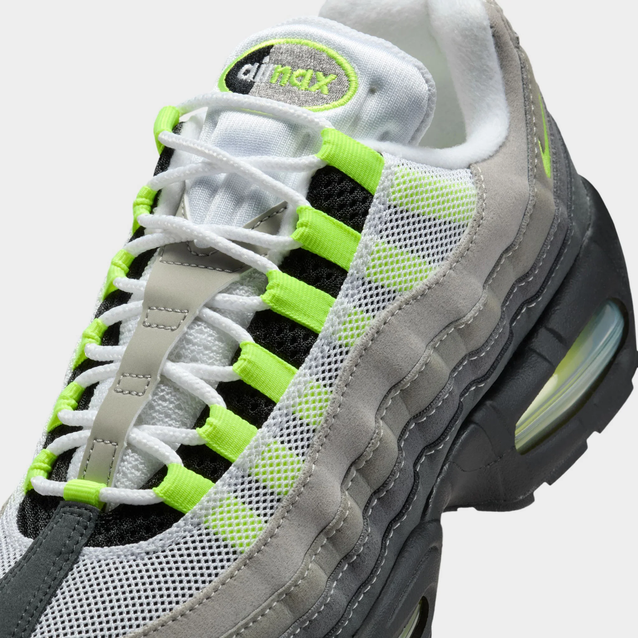 Nike Women's Air Max 95 OG Black / Neon Yellow - Anthracite - Image 4