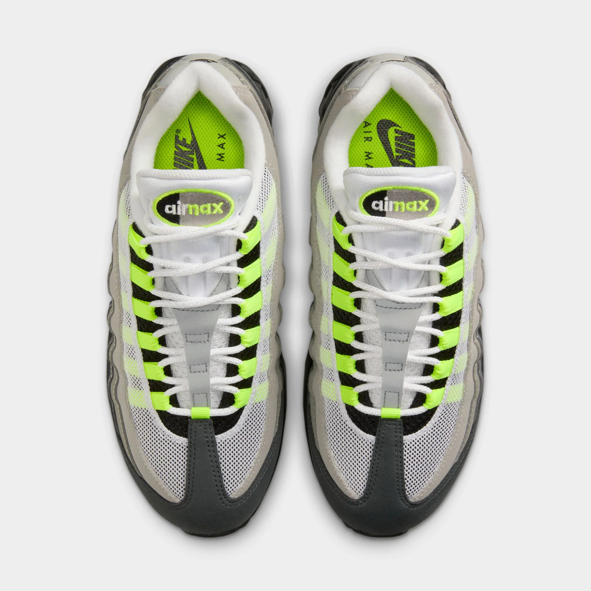 Nike Women's Air Max 95 OG Black / Neon Yellow - Anthracite - Image 6