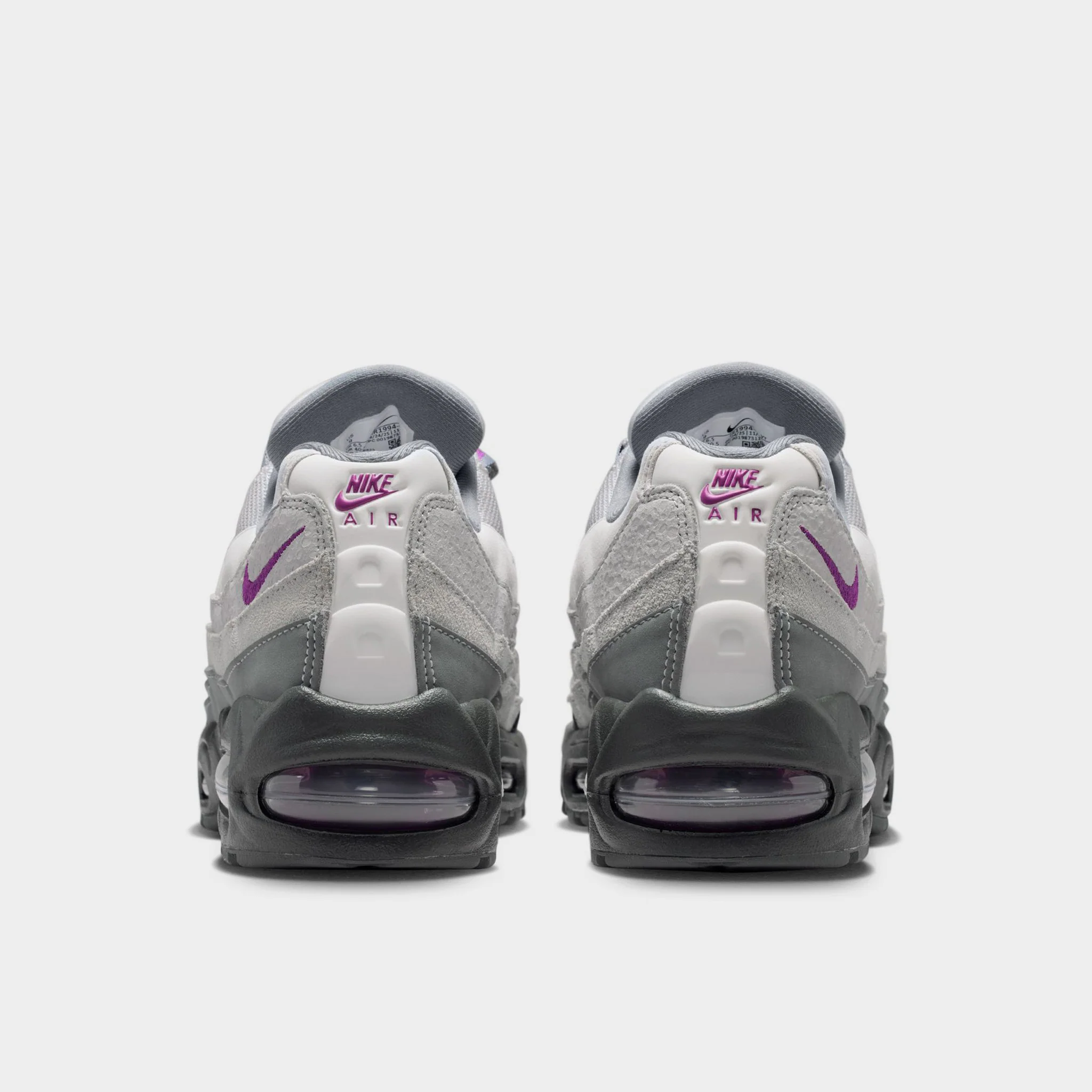 Nike Women's Air Max 95 Cool Grey / Bold Berry - Light Smoke Grey - Image 5