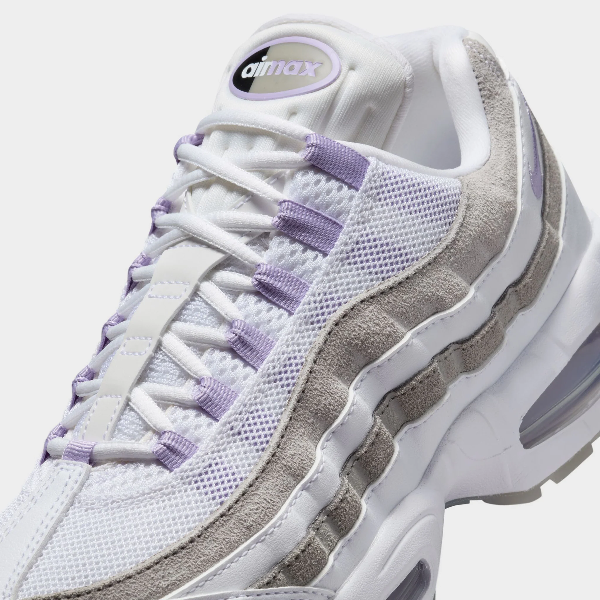 Nike Women's Air Max 95 White / Hydrangeas - Light Graphite - Image 3