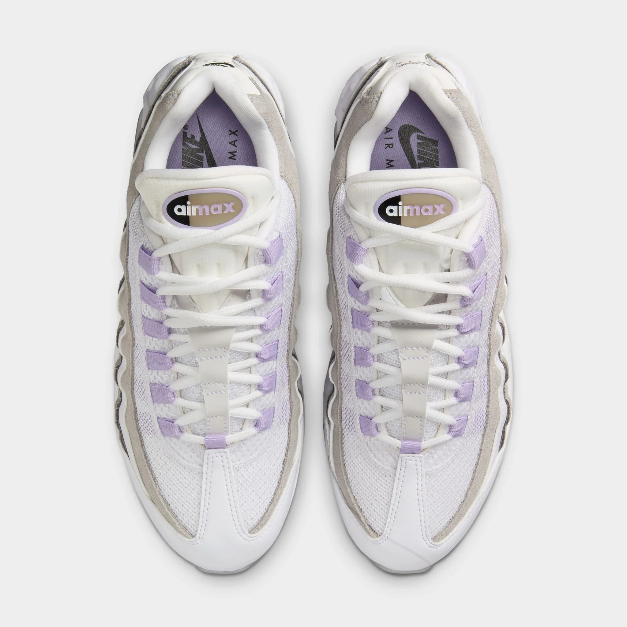 Nike Women's Air Max 95 White / Hydrangeas - Light Graphite - Image 5
