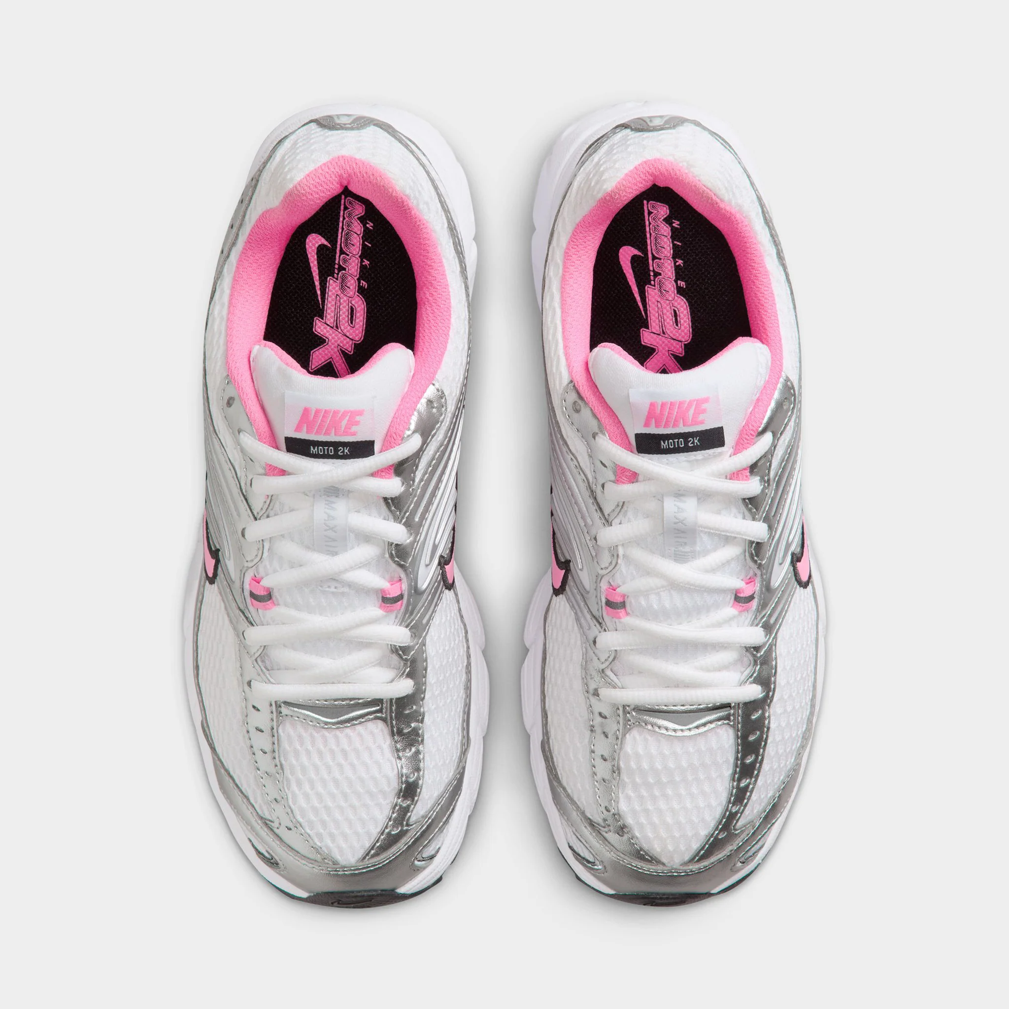 Nike Women's Air Max Moto 2K Metallic Silver / Pink Spell - Pure Platinum - Image 5