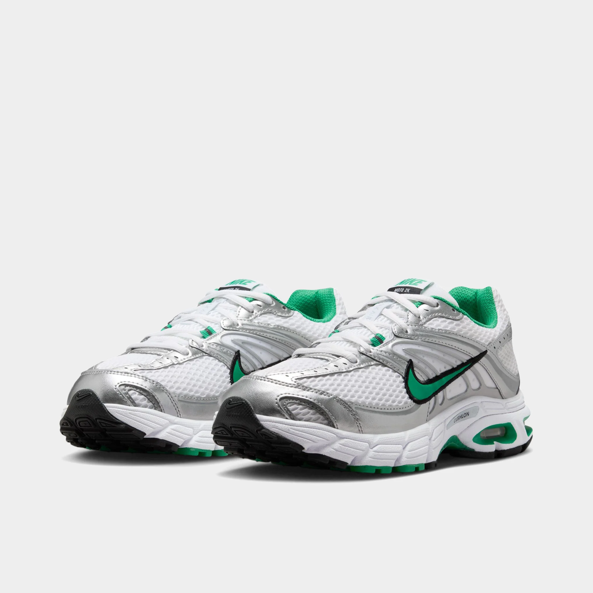 Nike Women's Air Max Moto 2K Metallic Silver / Stadium Green - White - Image 2