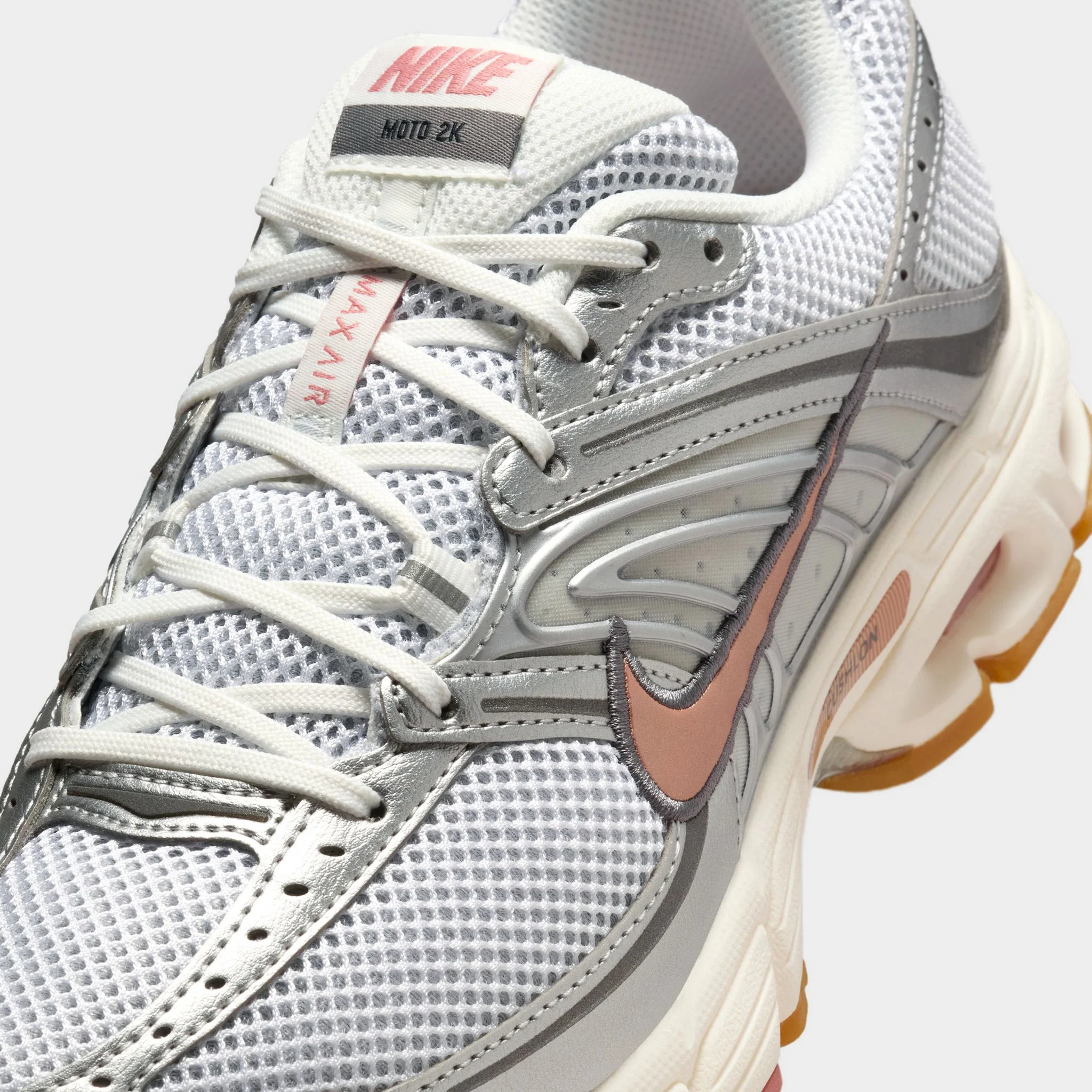Nike Women's Air Max Moto 2K White / Metallic Red Bronze - Metallic Silver - Image 3