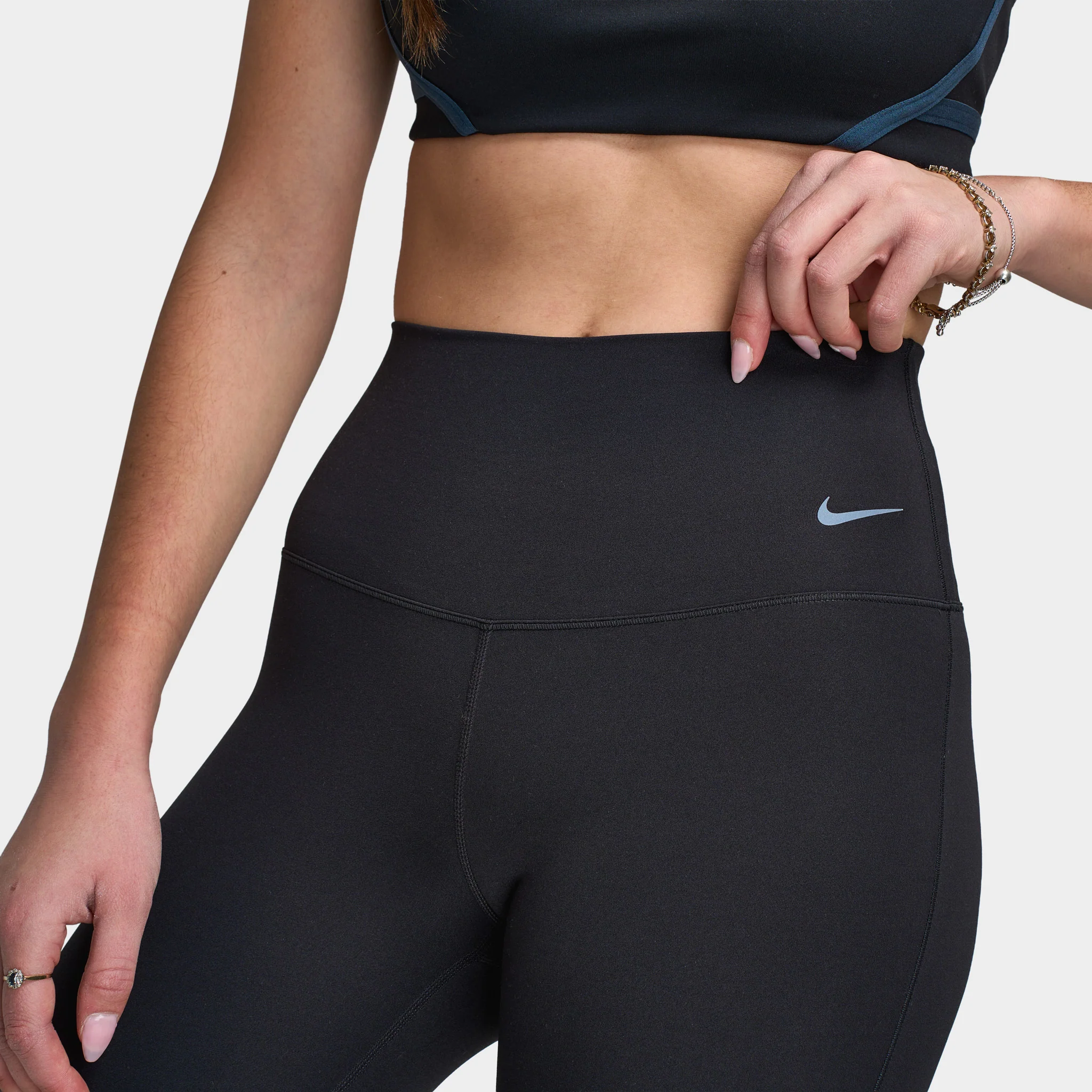 Nike Women's Dri Fit Zenvy High Rise Flare / Black - Image 5