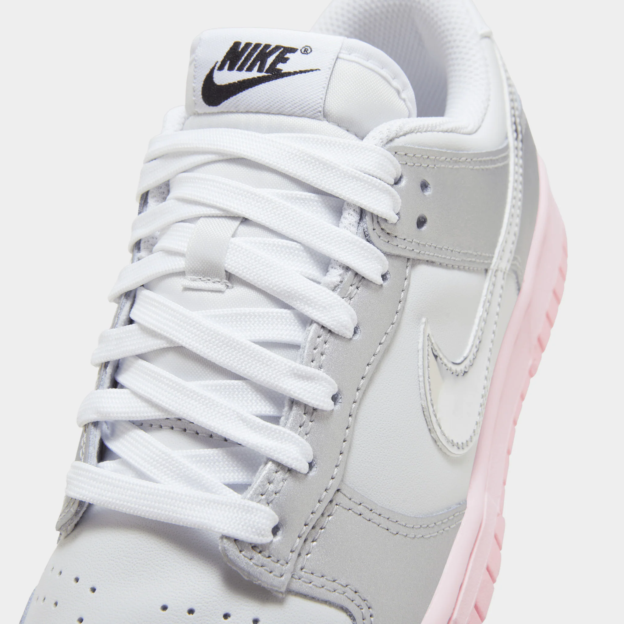 Nike Women's Dunk Low LX Photon Dust / Metallic Silver - Pink Foam - Image 3