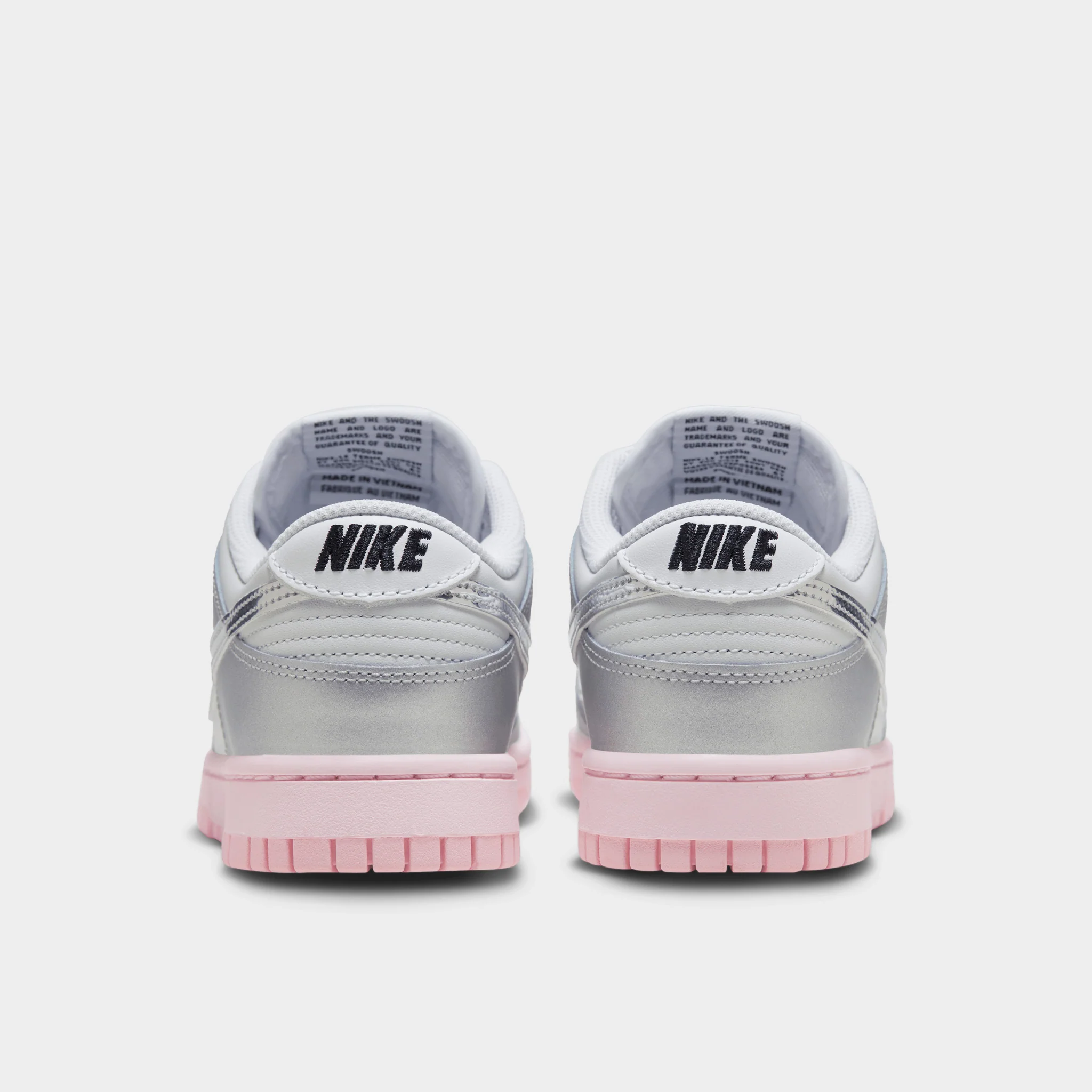 Nike Women's Dunk Low LX Photon Dust / Metallic Silver - Pink Foam - Image 4