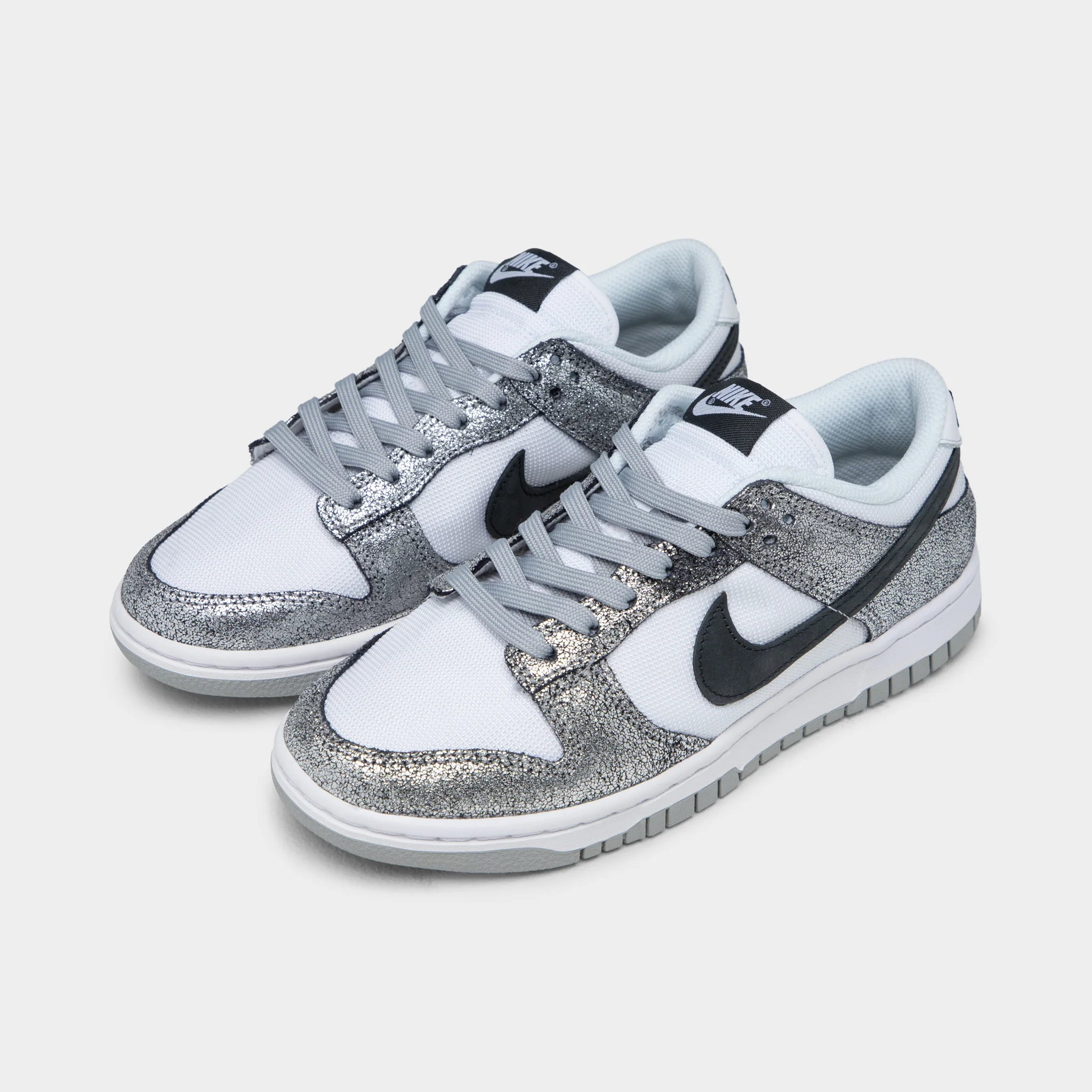 Nike Women's Dunk Low Metallic Silver / Off Noir - White - Image 3