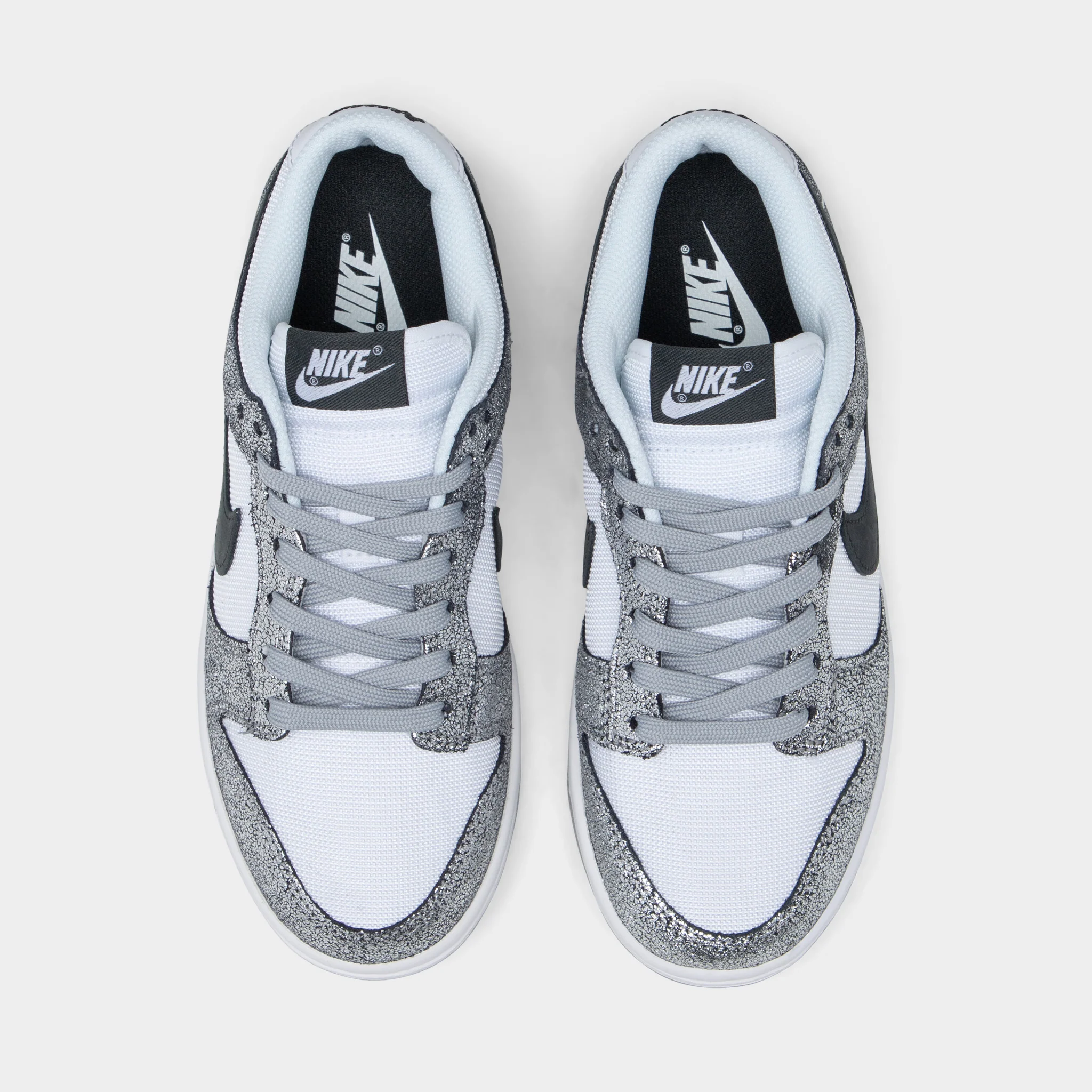 Nike Women's Dunk Low Metallic Silver / Off Noir - White - Image 4