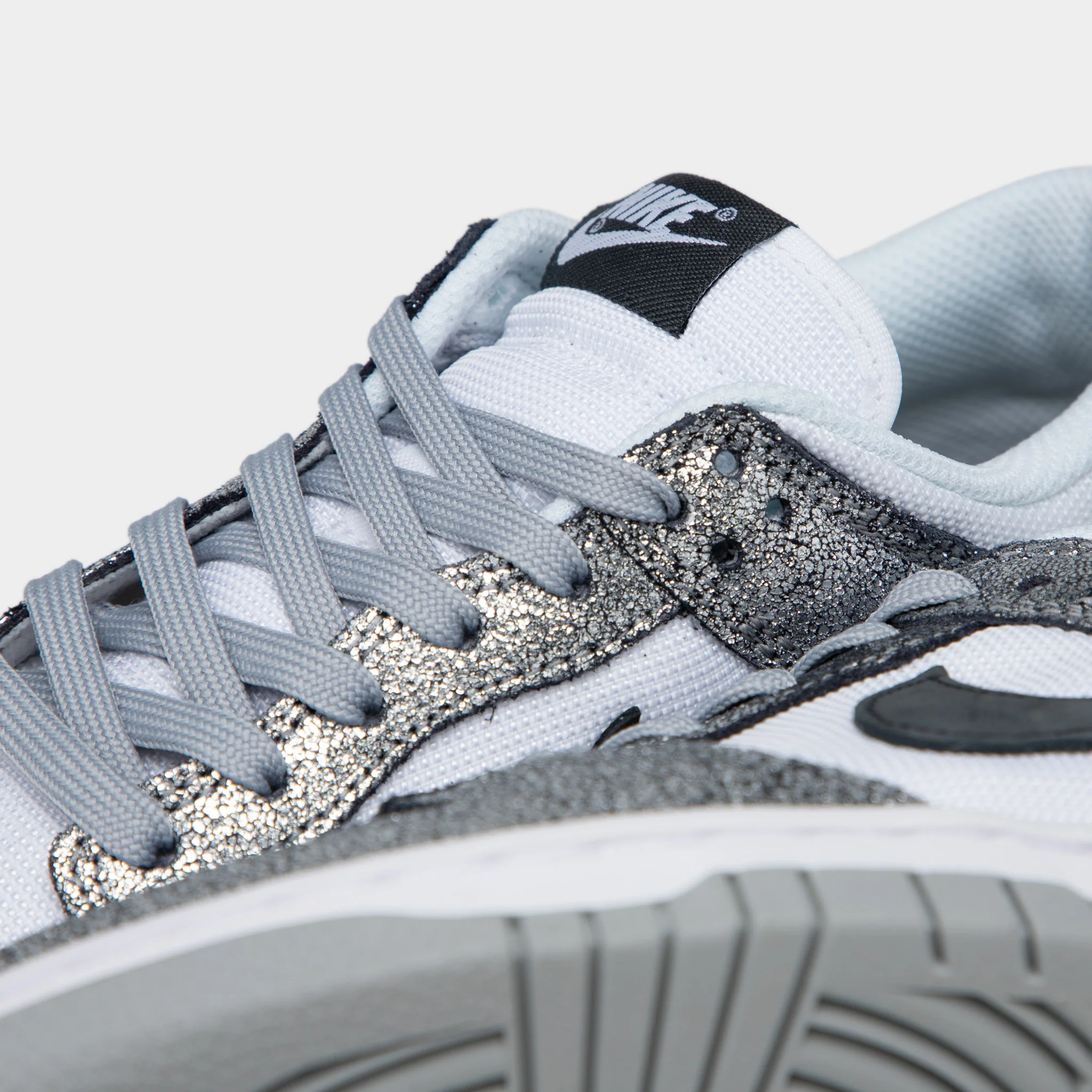 Nike Women's Dunk Low Metallic Silver / Off Noir - White - Image 6