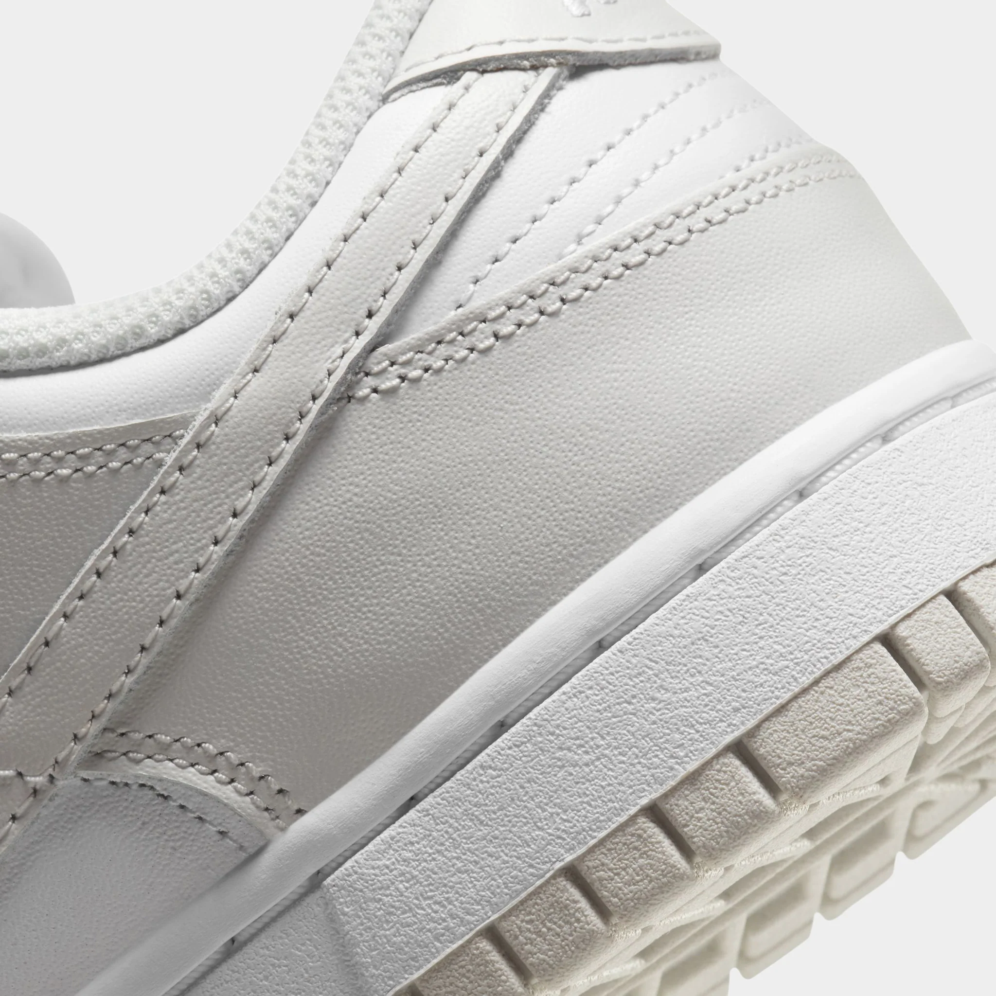 Nike Womens Dunk Low White / Photon Dust - White - Image 4