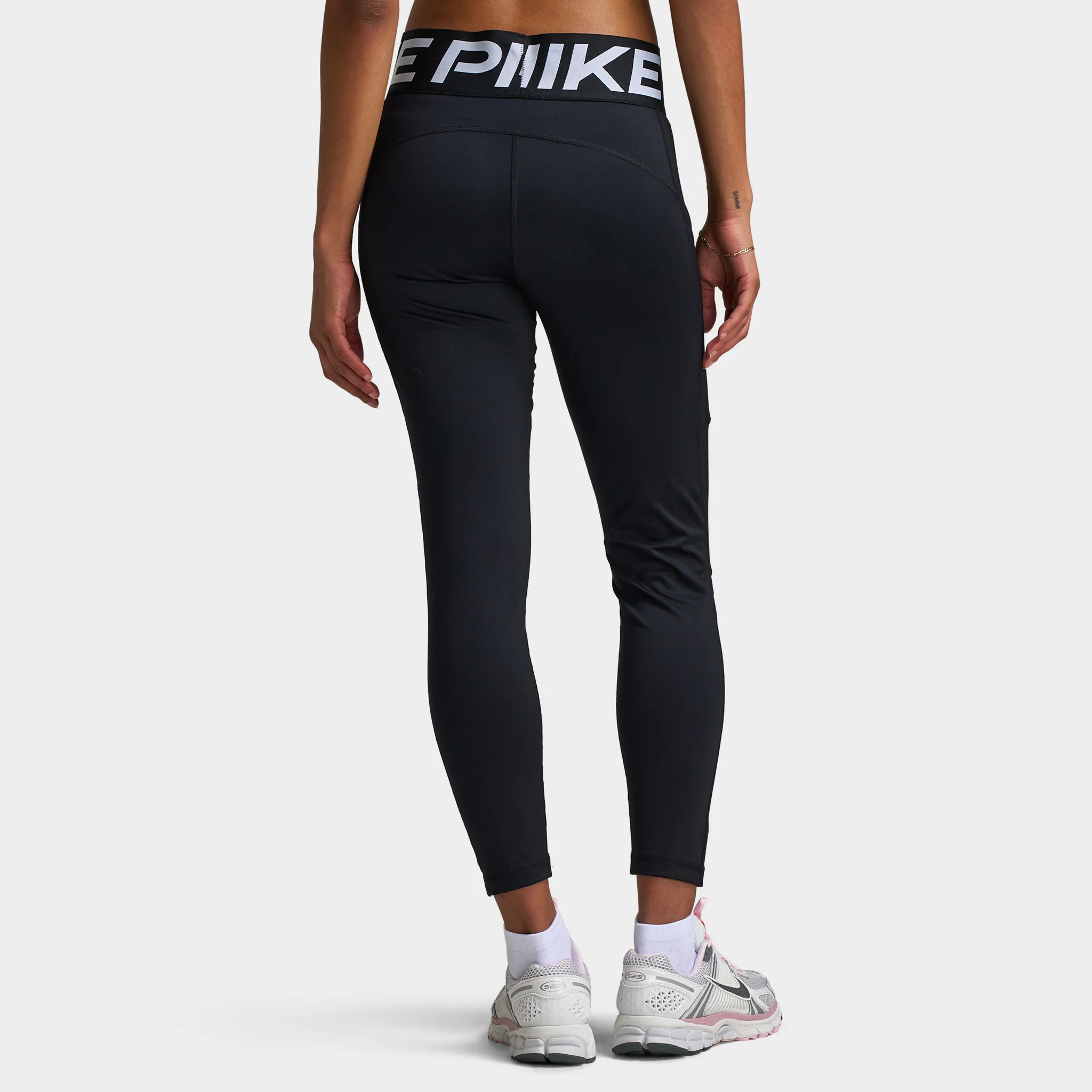 Nike Pro Sculpt Women's High-Waisted 7/8 Leggings with Pockets Black / White - Image 2