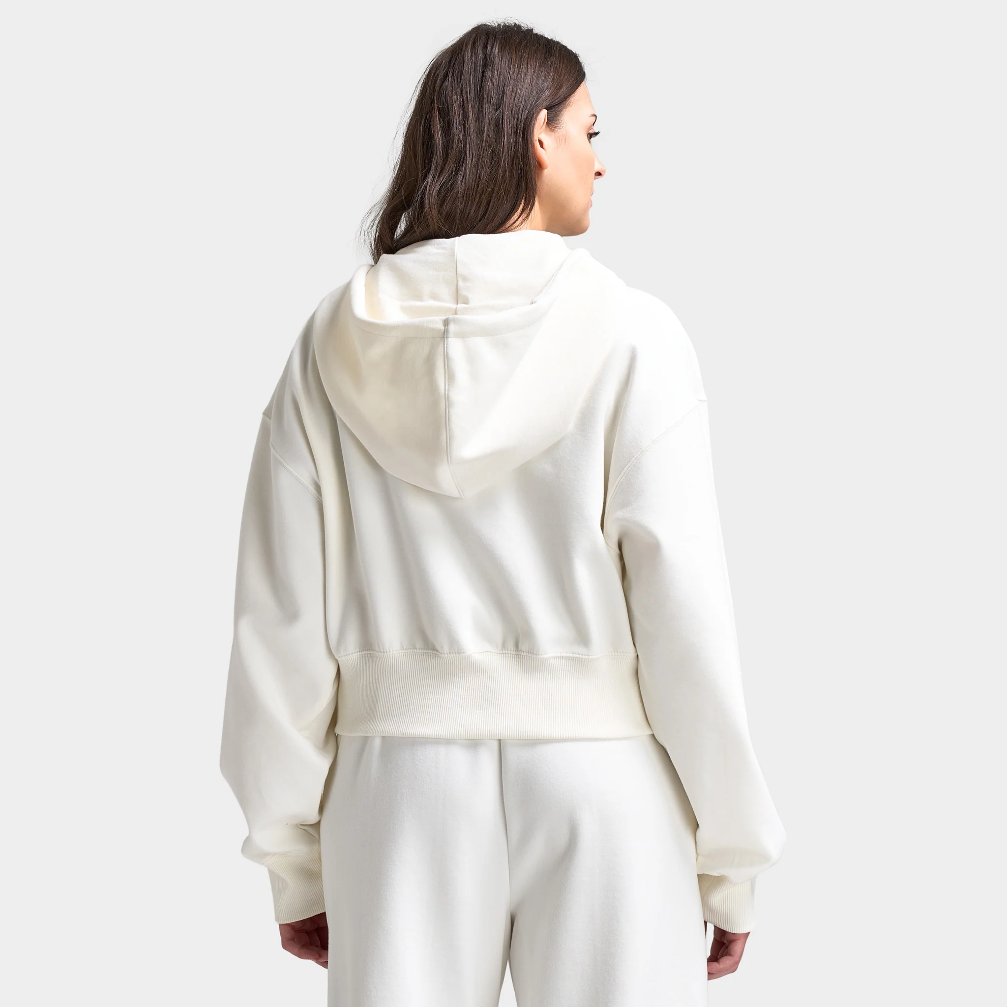 Nike Women's Phoenix Fleece Fullzip Hoodie / Sail - Image 2