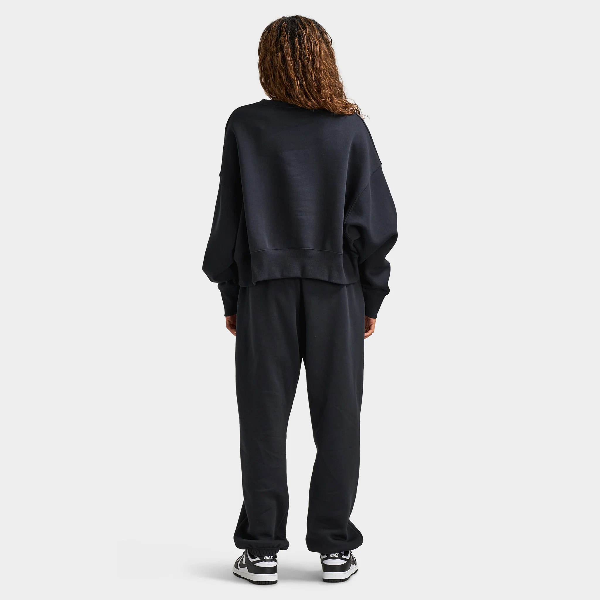 Nike Women's Phoenix Over-Oversized Crewneck Heritage Black / Anthracite - Image 5