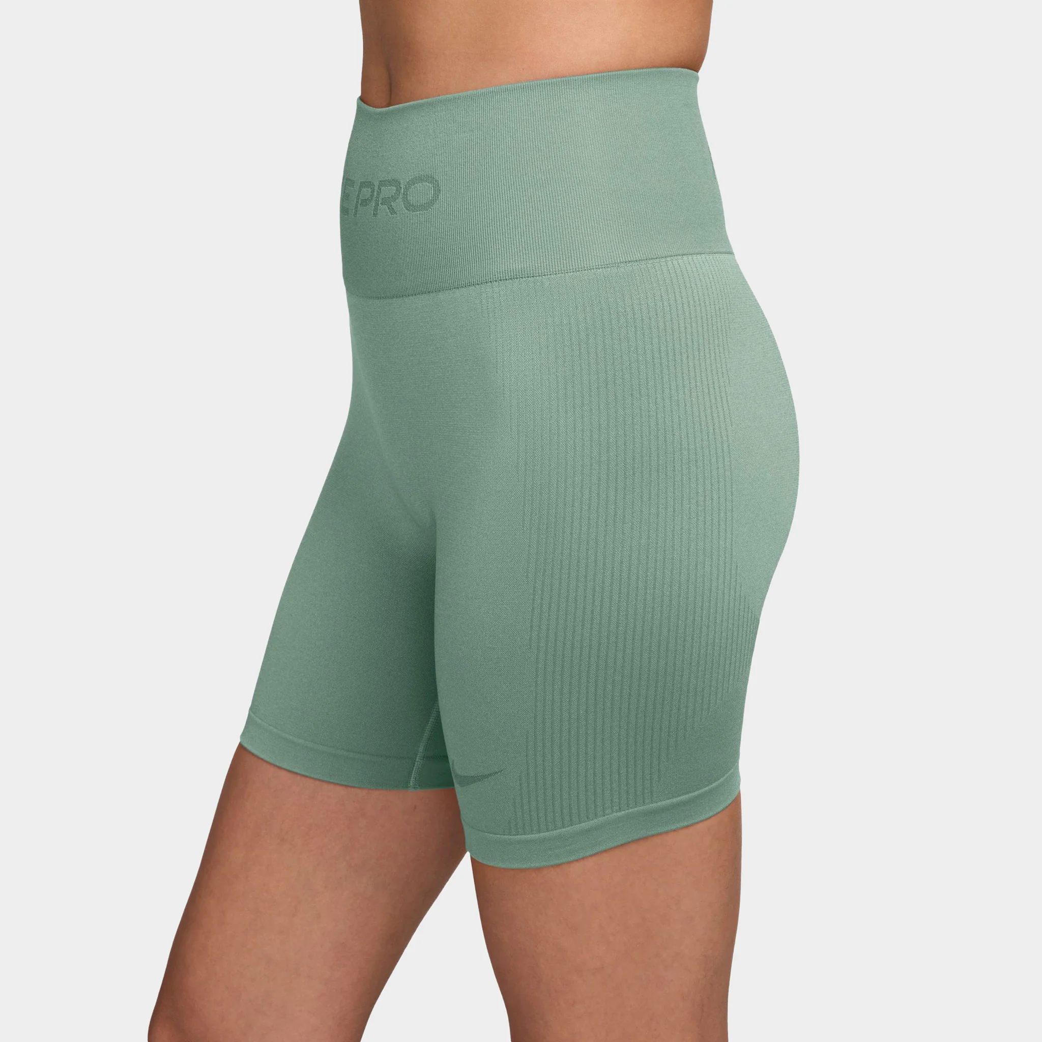 Nike Women's Seamless High Rise 5" Shorts / Steam - Image 4