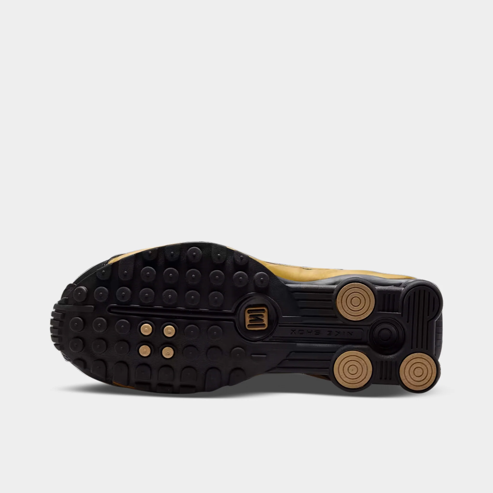 Nike Women's Shox R4 Black / Metallic Gold - Metallic Silver - Image 5