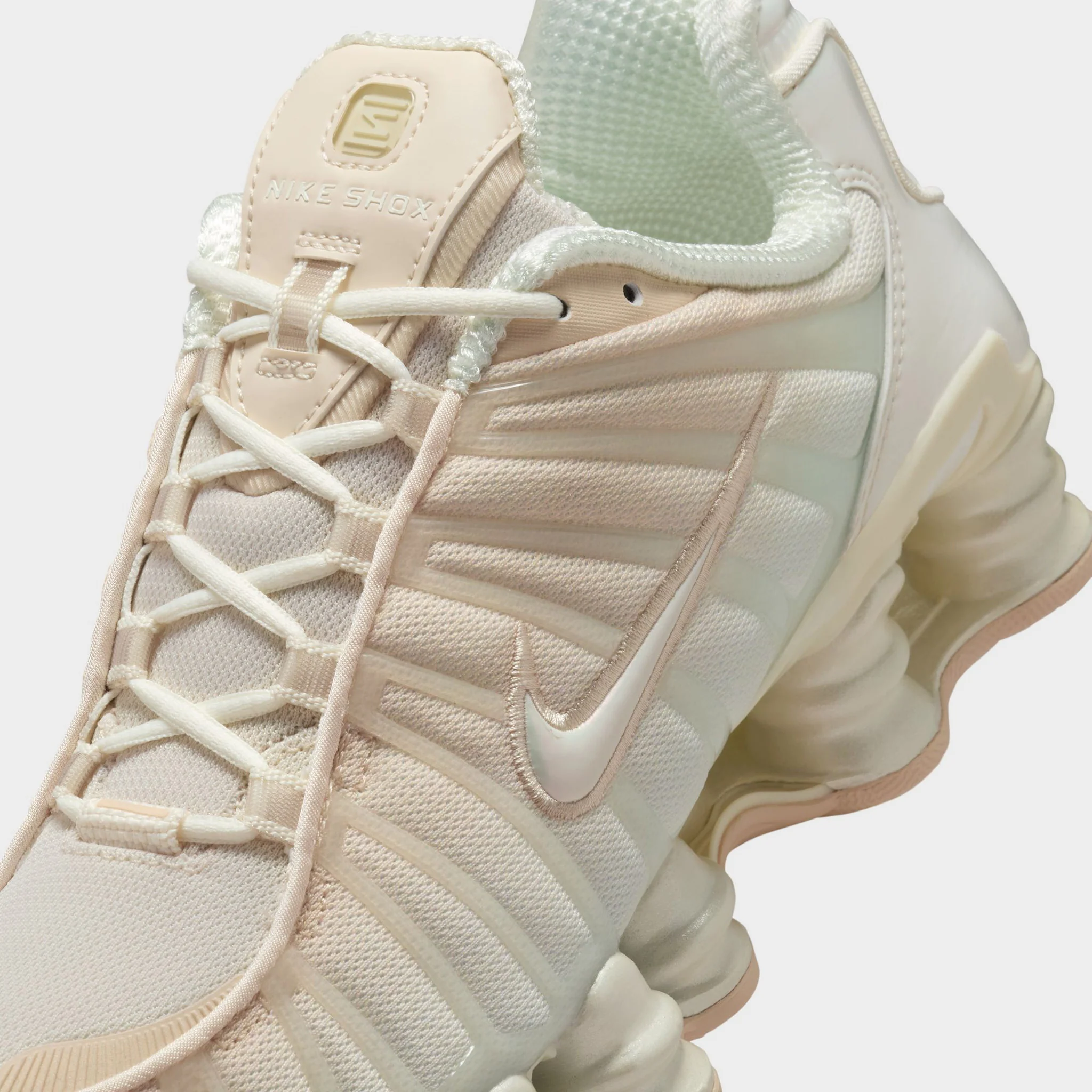 Nike Women's Shox TL Pearl White / Soft Pearl - Particle Pink - Image 3