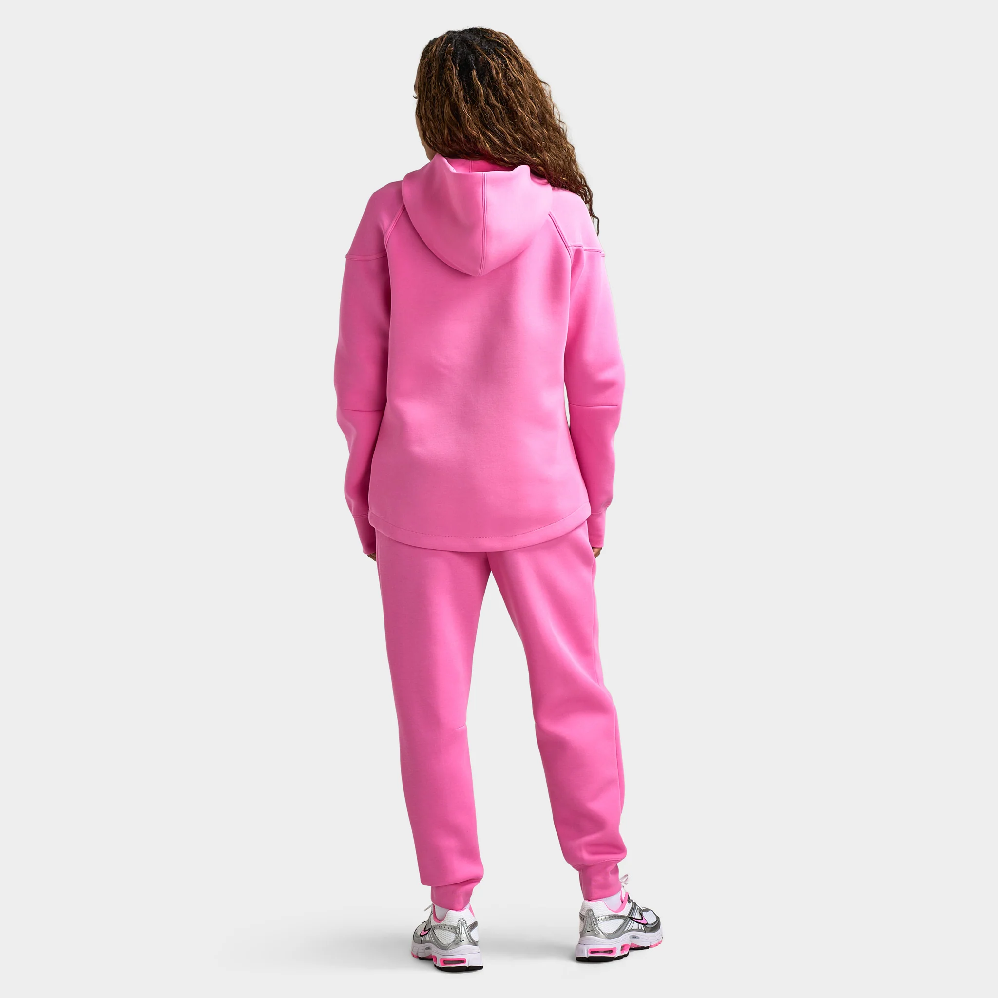 Nike Women's Tech Fleece Full Zip Windrunner Hoodie / Playful Pink - Image 5