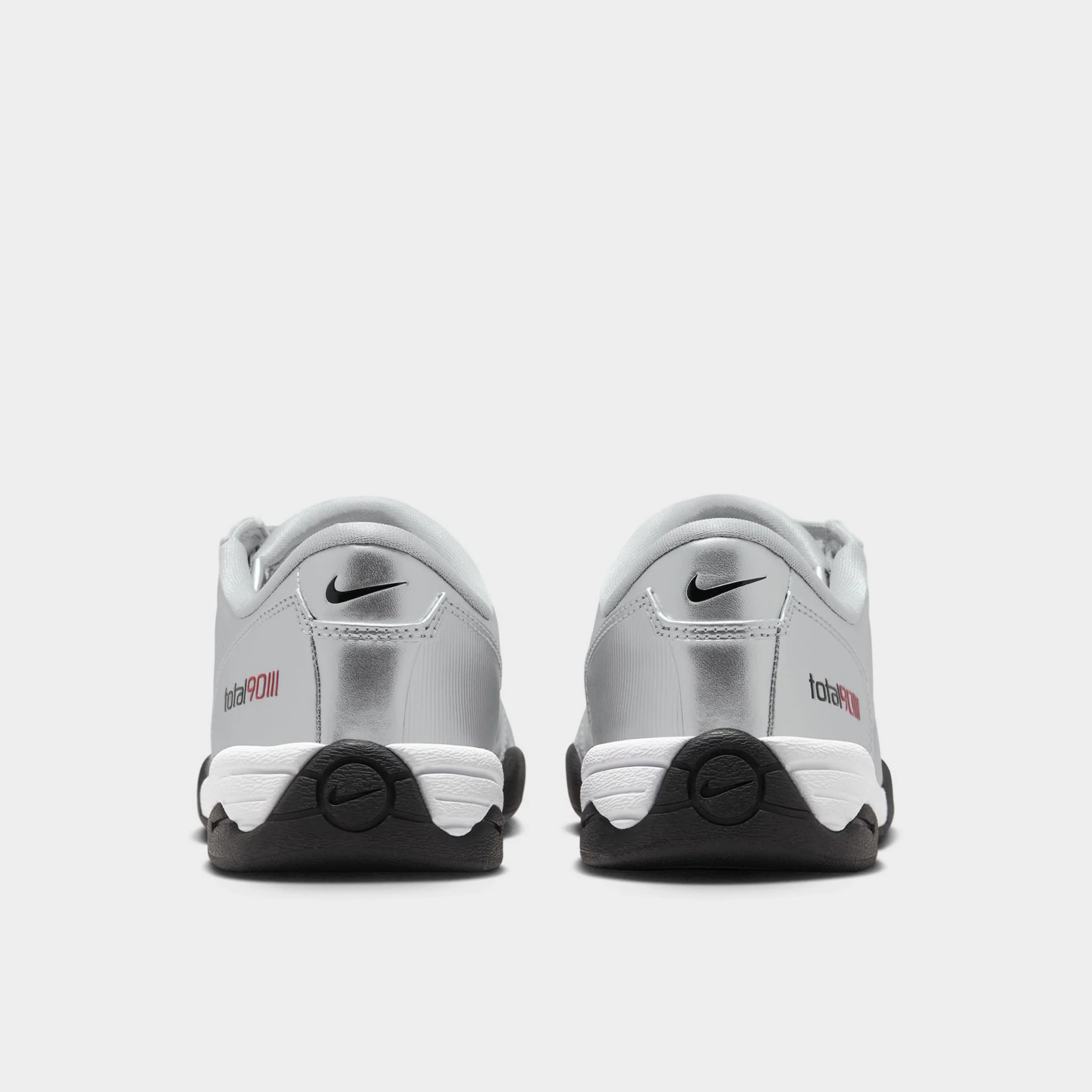 Nike Women's Total 90 Metallic Silver / Black - University Red - Image 5