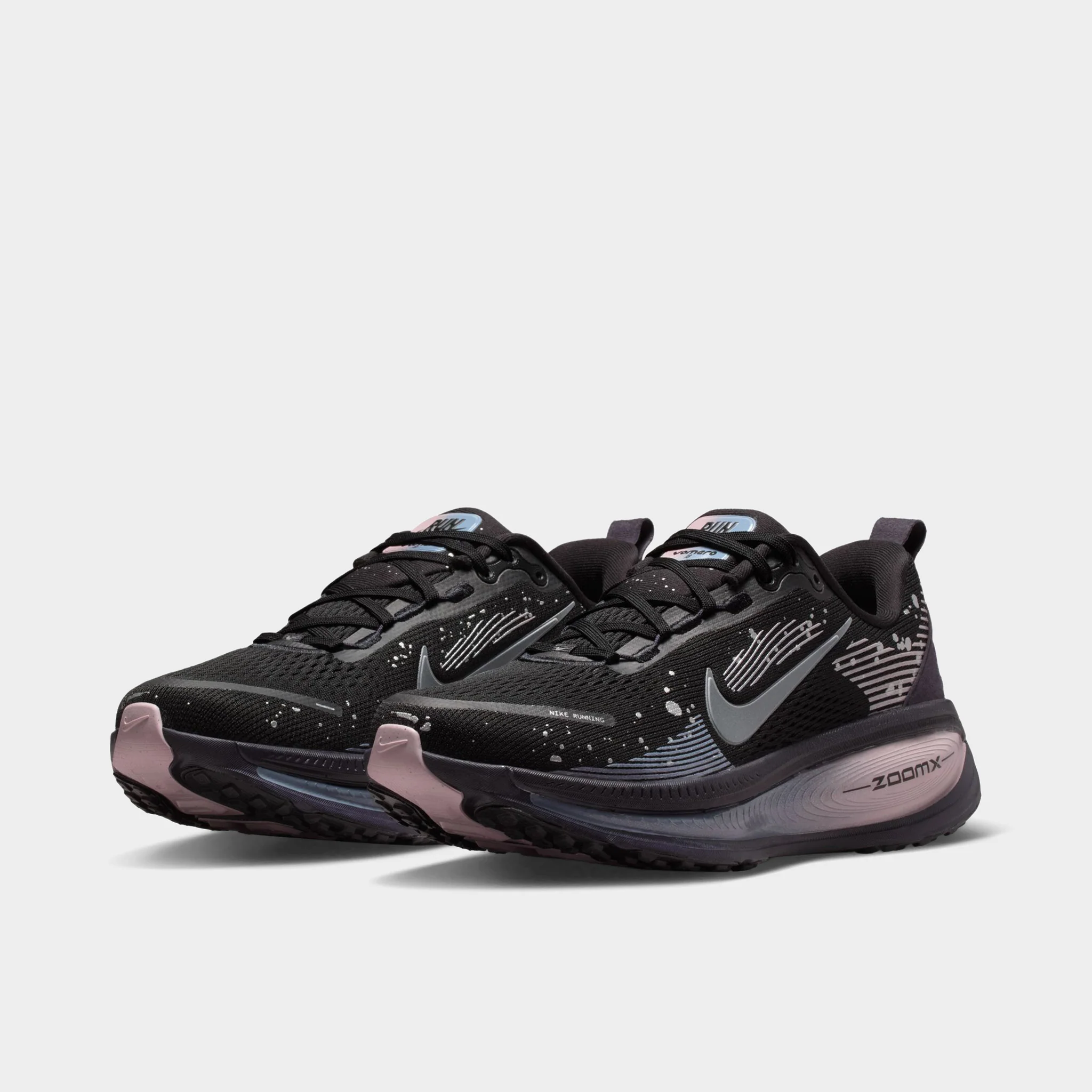 Nike Women's Vomero 18 Black / Metallic Dark Grey - Cave Purple - Image 2